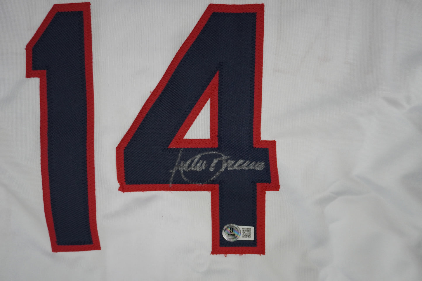 JULIO FRANCO CLEVELAND INDIANS SIGNED JERSEY BAS COA