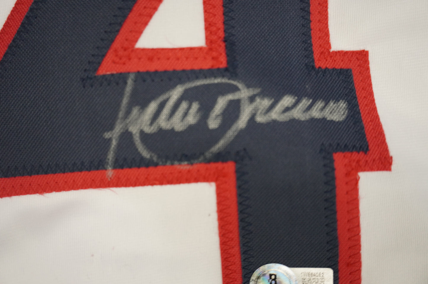 JULIO FRANCO CLEVELAND INDIANS SIGNED JERSEY BAS COA