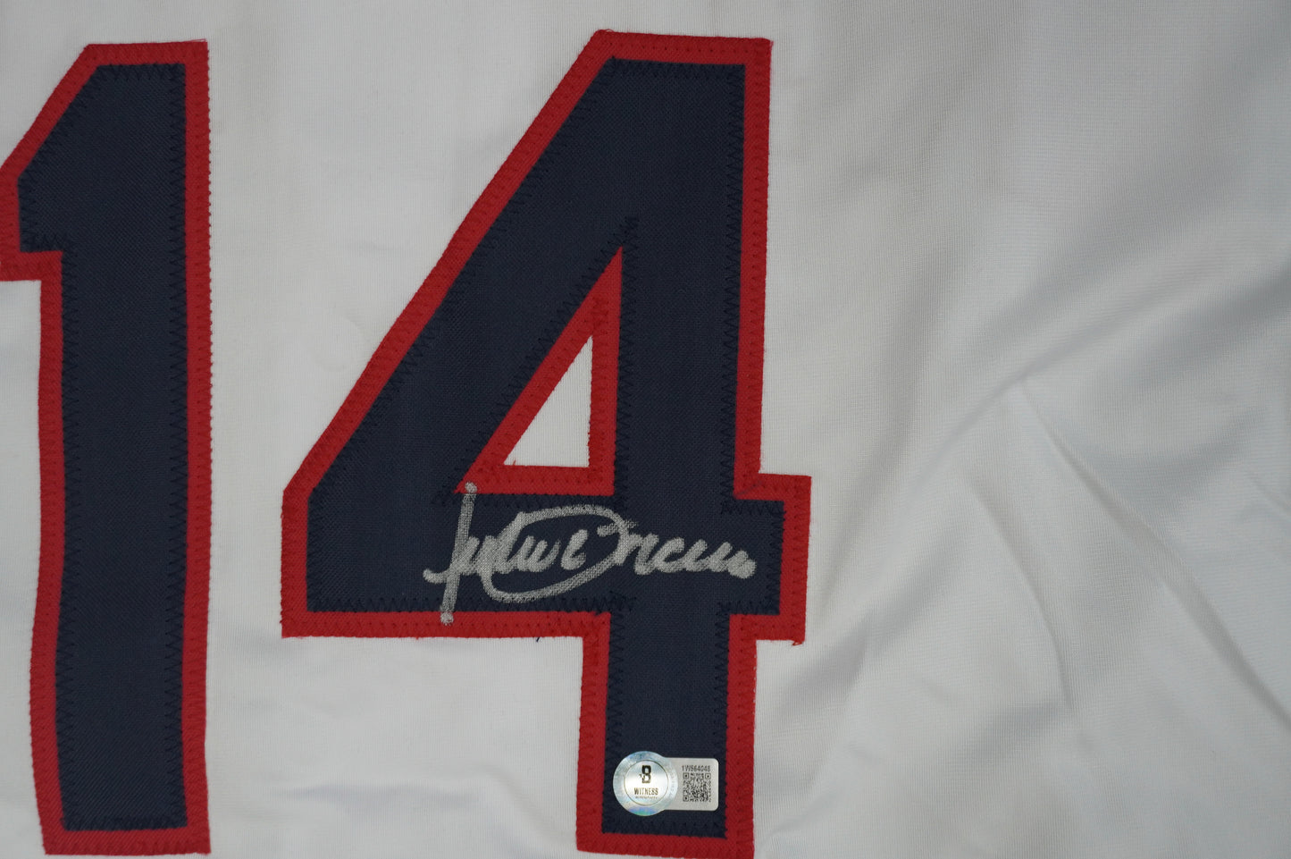 JULIO FRANCO CLEVELAND INDIANS SIGNED JERSEY BAS COA