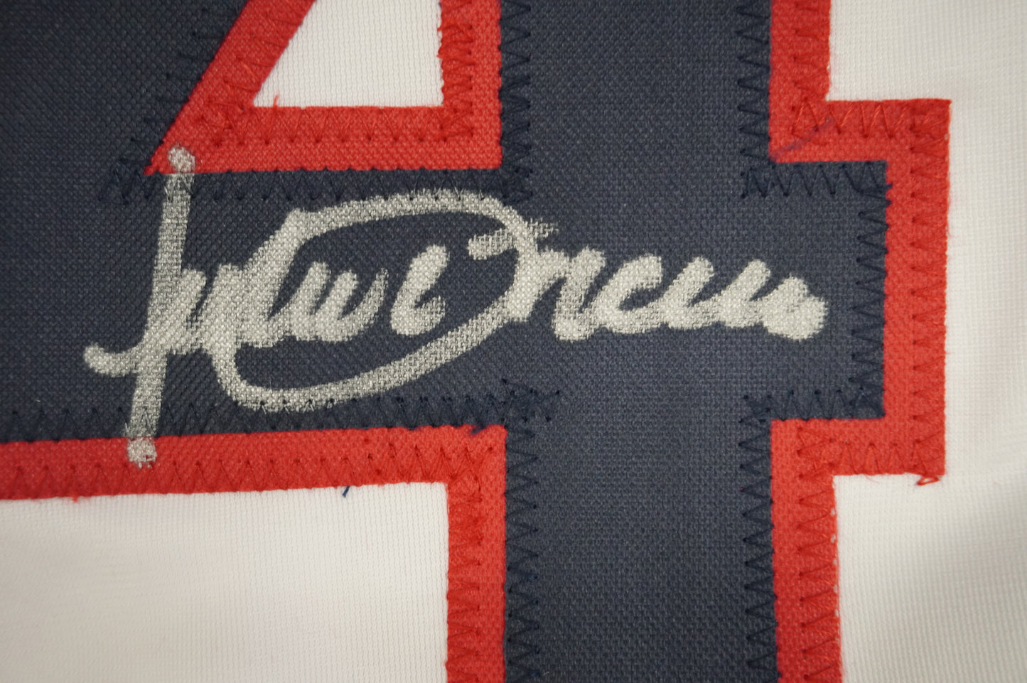 JULIO FRANCO CLEVELAND INDIANS SIGNED JERSEY BAS COA