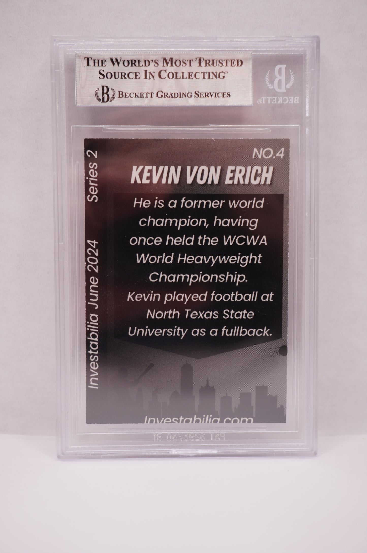 2024 JUNE INVESTABILIA SERIES 2 KEVIN VON ERICH #4 BGS AUTH. AUTO