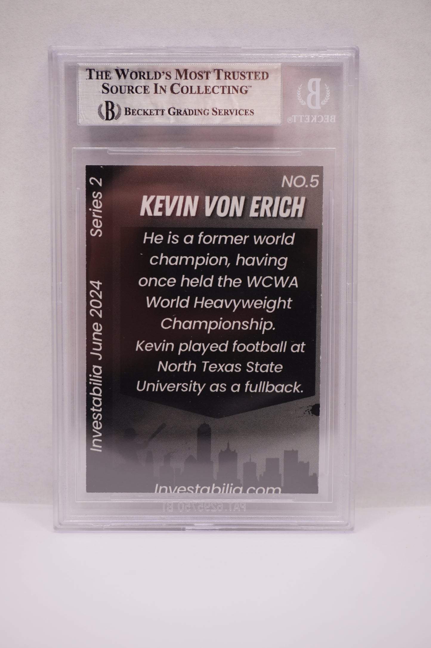 2024 JUNE INVESTABILIA SERIES 2 KEVIN VON ERICH #5 BGS AUTH. AUTO