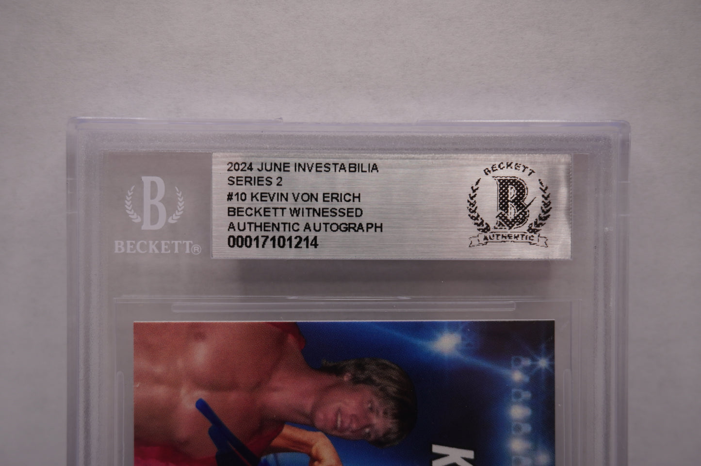 2024 JUNE INVESTABILIA SERIES 2 KEVIN VON ERICH #10 BGS AUTH. AUTO