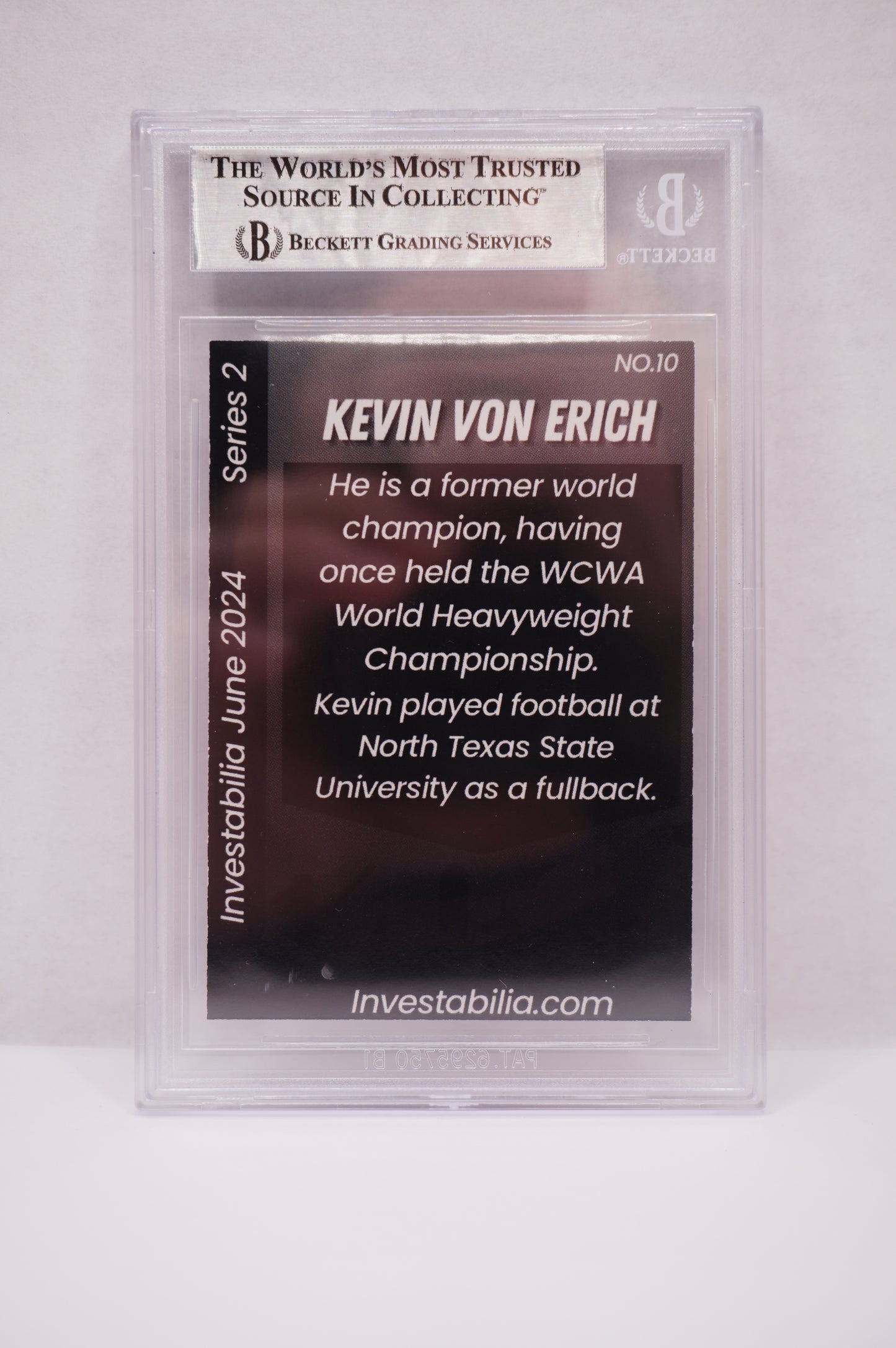 2024 JUNE INVESTABILIA SERIES 2 KEVIN VON ERICH #10 BGS AUTH. AUTO