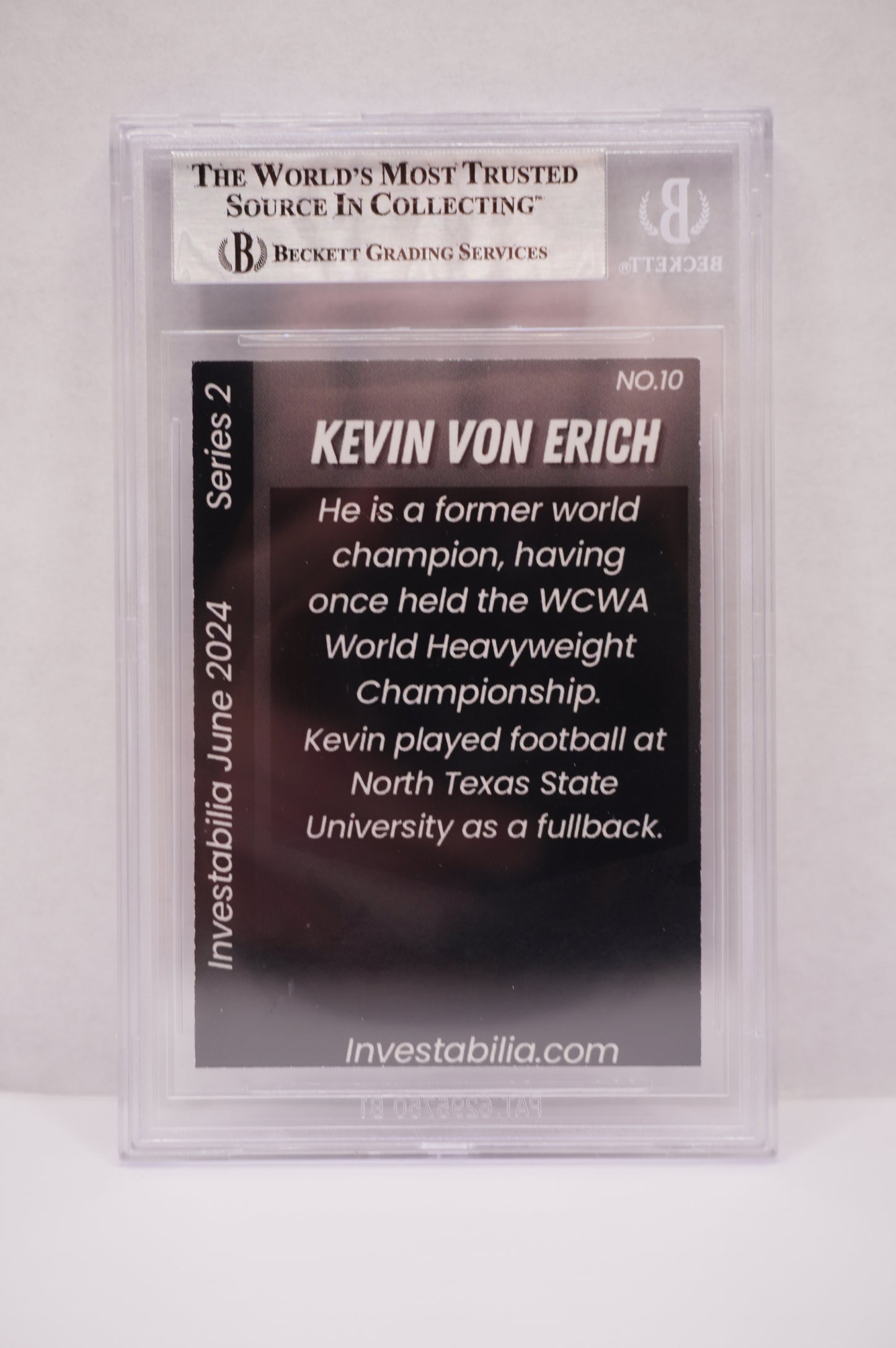 2024 JUNE INVESTABILIA SERIES 2 KEVIN VON ERICH #10 BGS AUTH. AUTO