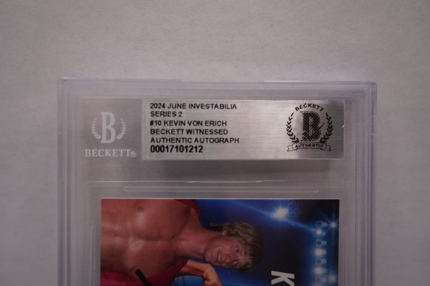 2024 JUNE INVESTABILIA SERIES 2 KEVIN VON ERICH #10 BGS AUTH. AUTO