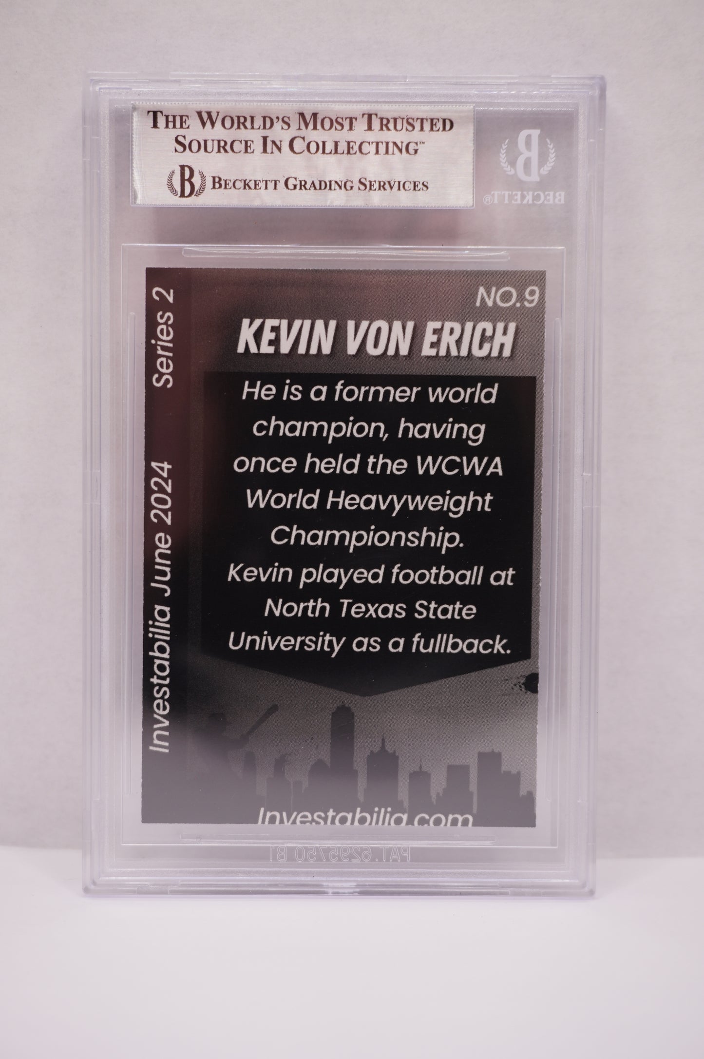 2024 JUNE INVESTABILIA SERIES 2 KEVIN VON ERICH #9 BGS AUTH. AUTO