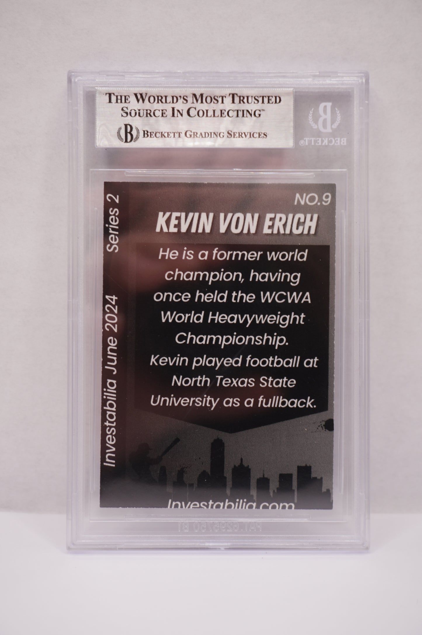 2024 JUNE INVESTABILIA SERIES 2 KEVIN VON ERICH #9 BGS AUTH. AUTO