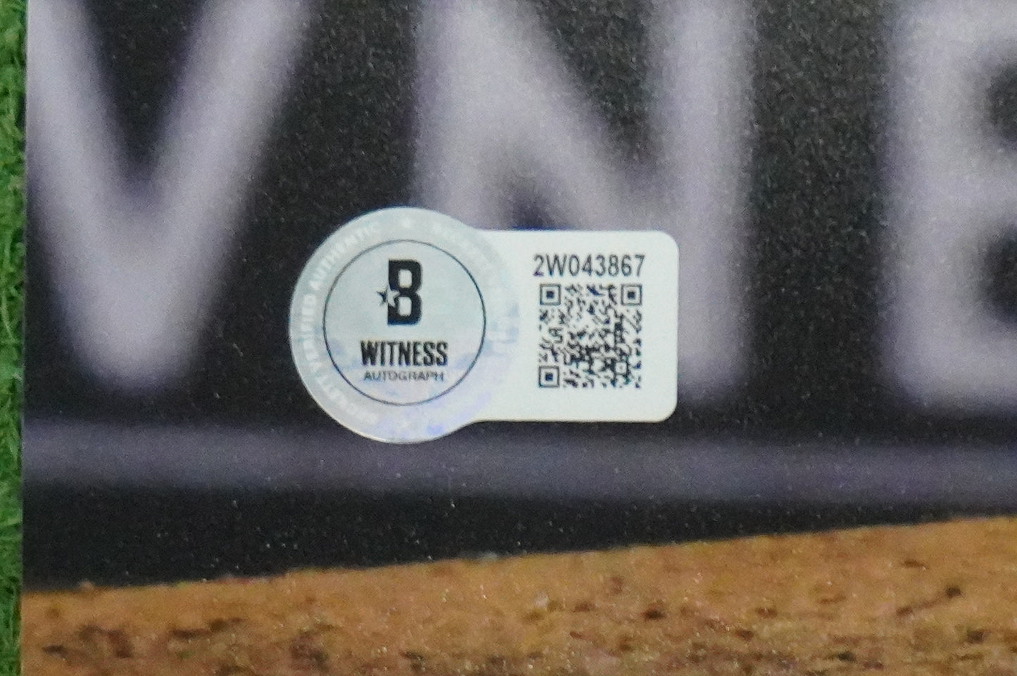 JOSH SBORZ TEXAS RANGERS SIGNED 8x10 PHOTO World Series Glove Slam BAS COA