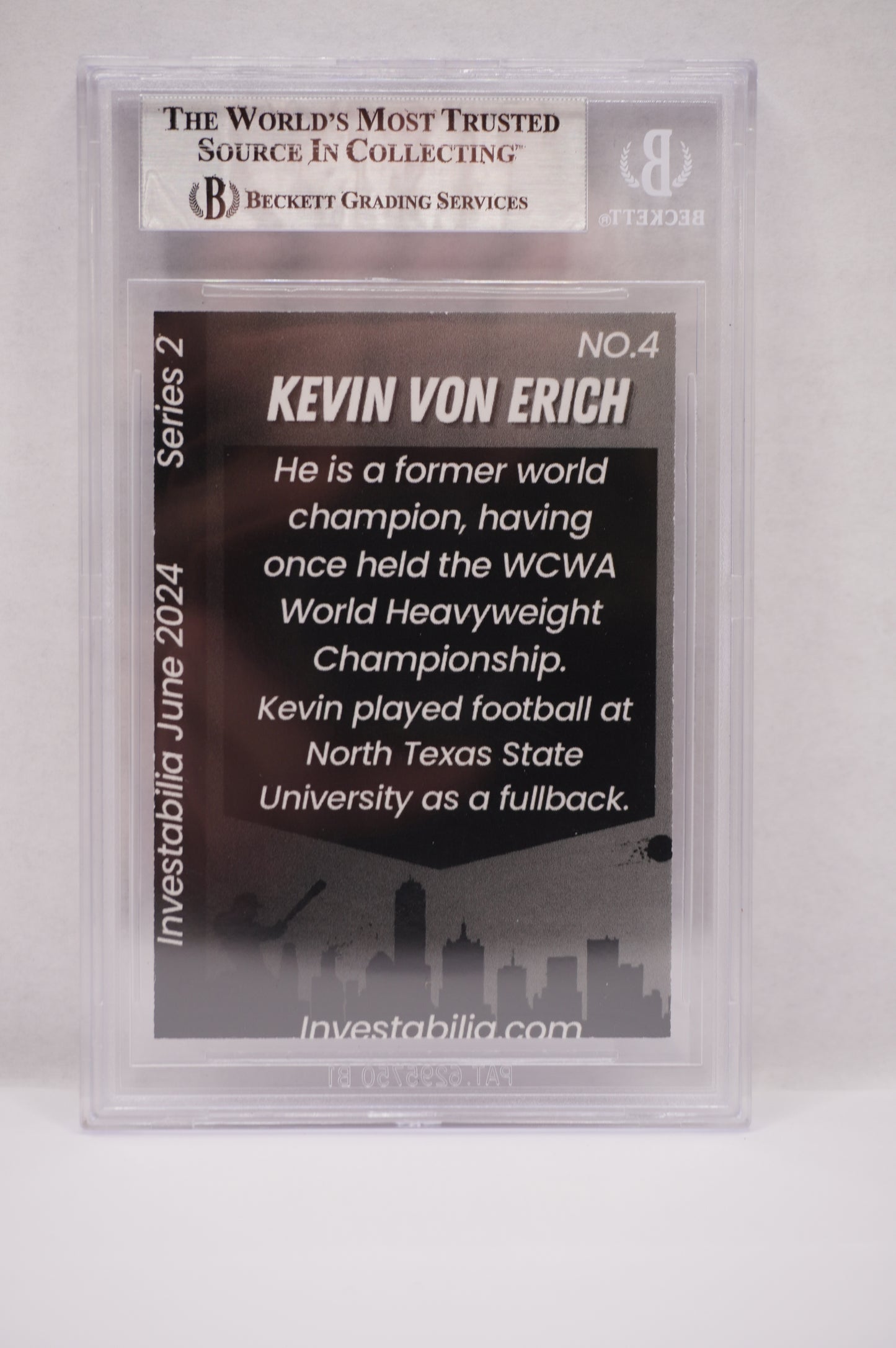 2024 JUNE INVESTABILIA SERIES 2 KEVIN VON ERICH #4 BGS AUTH. AUTO