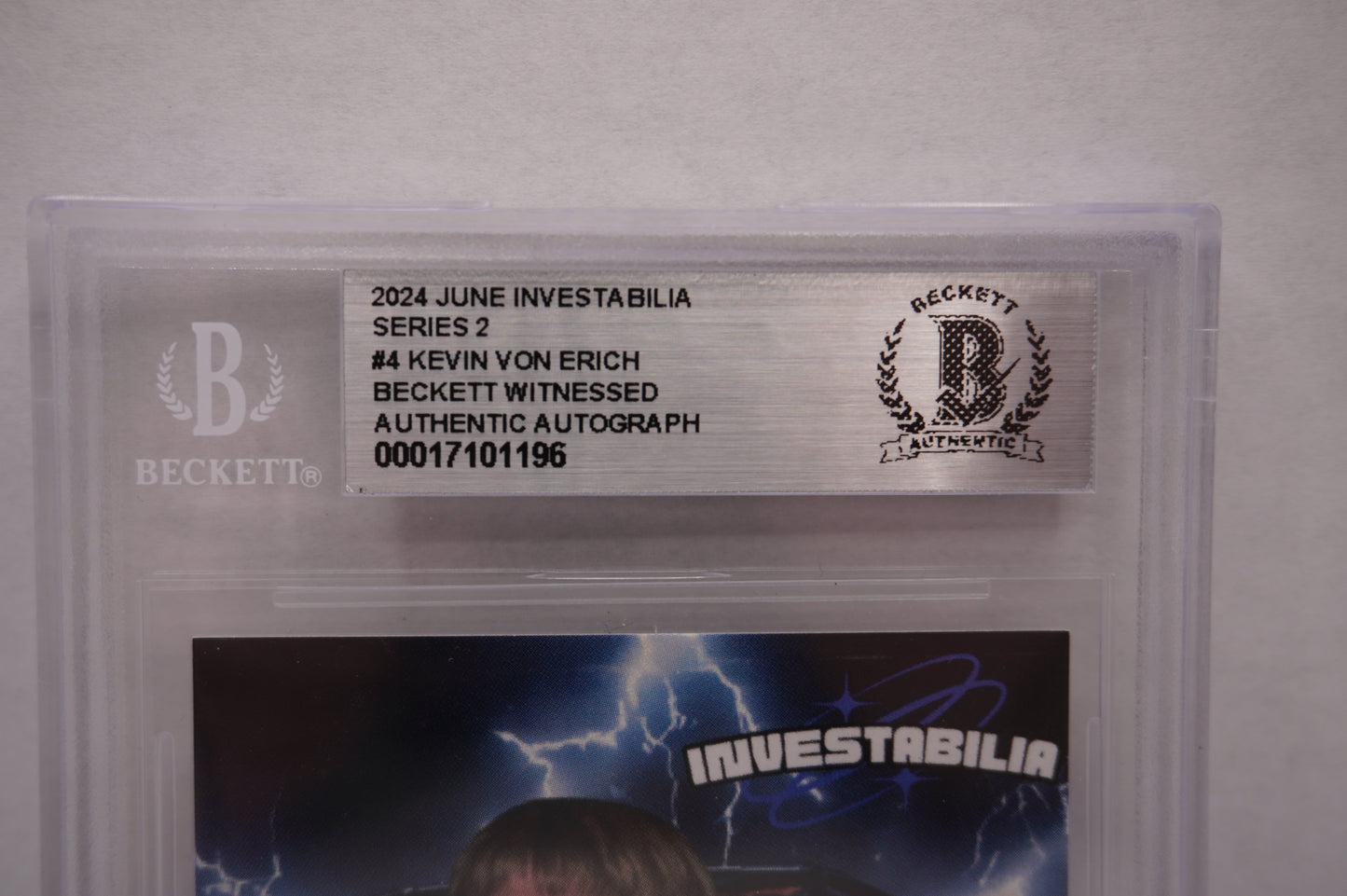 2024 JUNE INVESTABILIA SERIES 2 KEVIN VON ERICH #4 BGS AUTH. AUTO