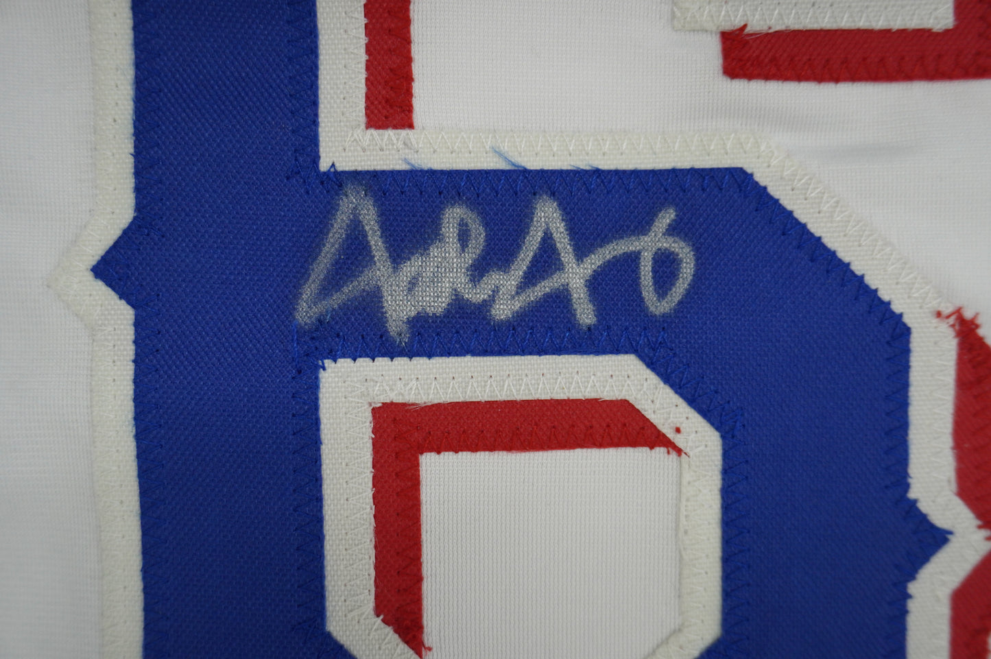 JOSH JUNG TEXAS RANGERS SIGNED SEWN Jersey BAS COA