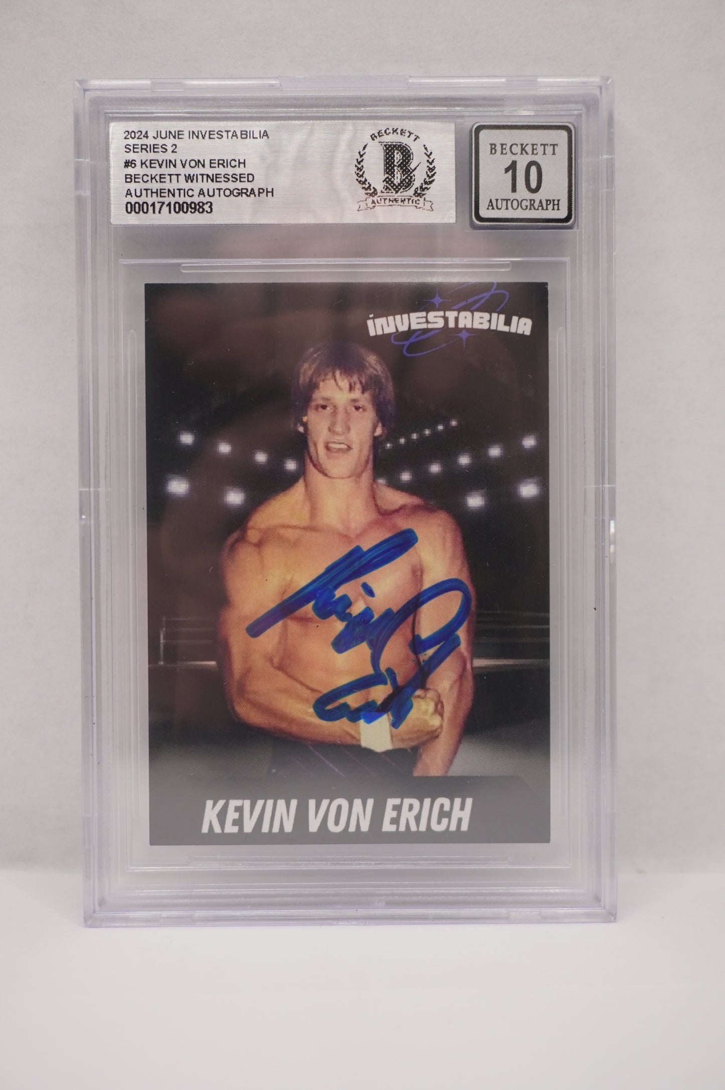 2024 JUNE INVESTABILIA SERIES 2 KEVIN VON ERICH #6 BGS AUTH. AUTO