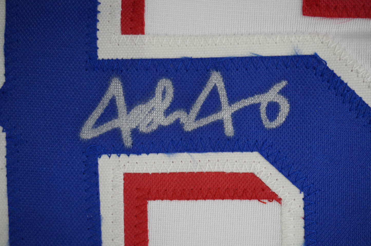 JOSH JUNG TEXAS RANGERS SIGNED SEWN Jersey JSA COA