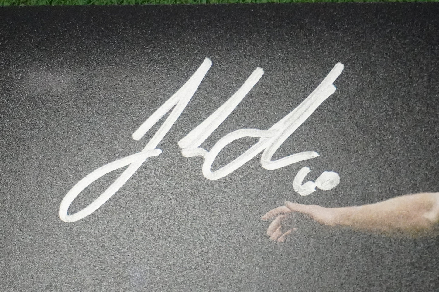 JOSH SBORZ TEXAS RANGERS SIGNED 8x10 PHOTO World Series Champs BAS COA