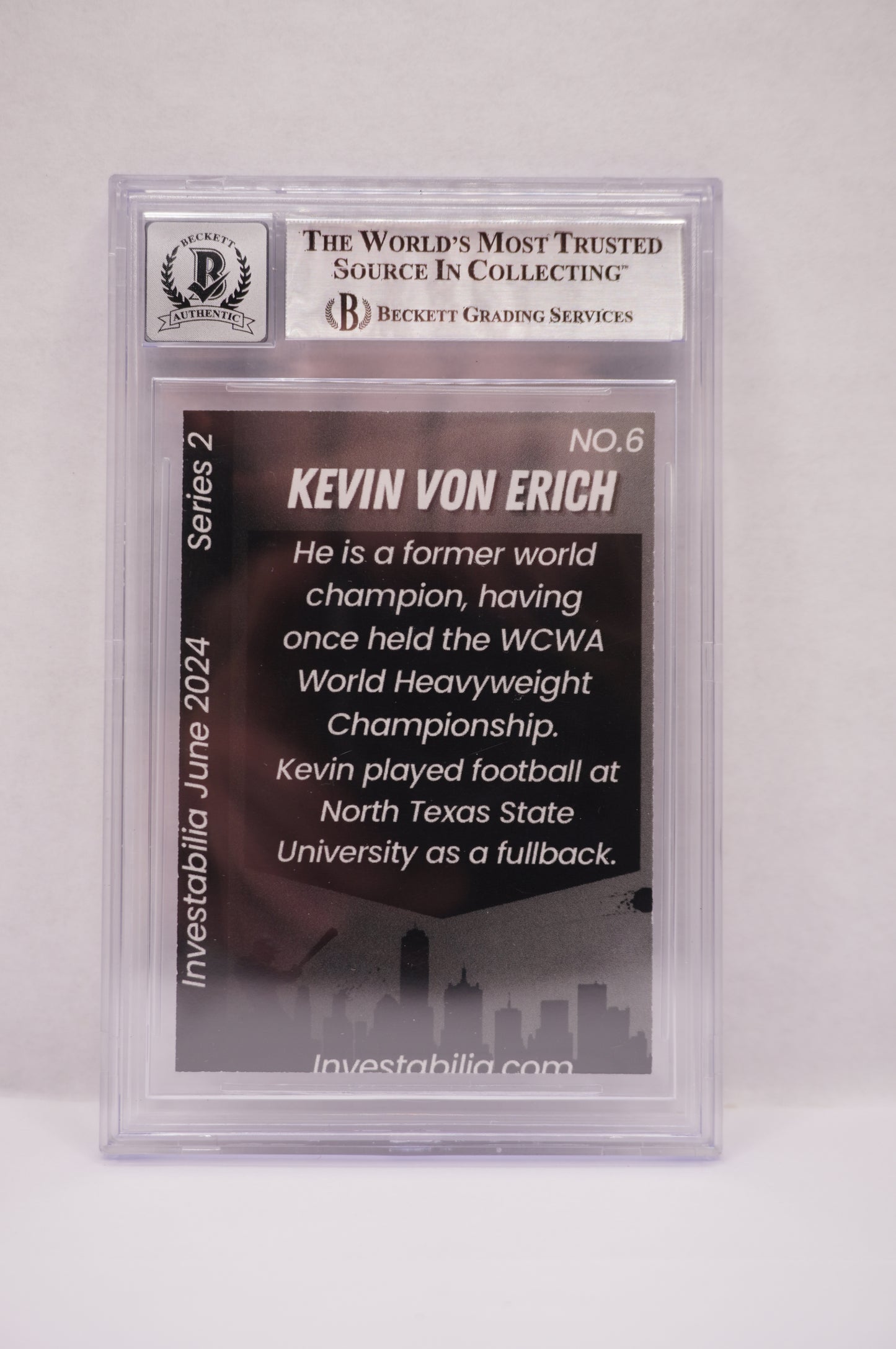 2024 JUNE INVESTABILIA SERIES 2 KEVIN VON ERICH #6 BGS AUTH. AUTO