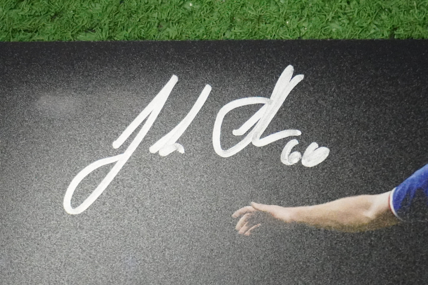 JOSH SBORZ TEXAS RANGERS SIGNED 8x10 PHOTO World Series Champs BAS COA