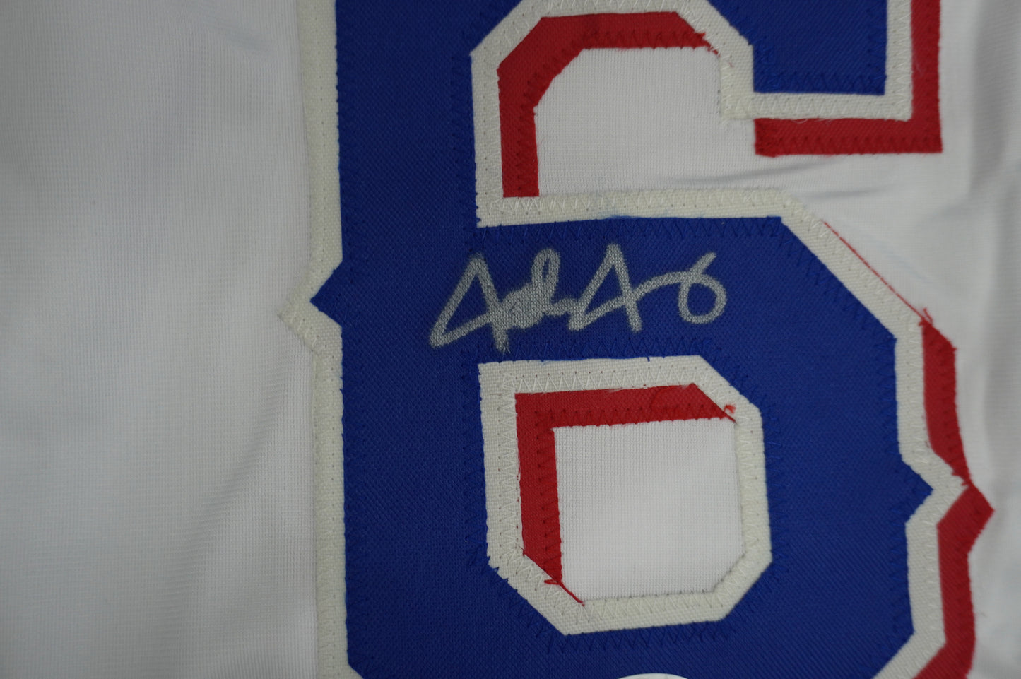 JOSH JUNG TEXAS RANGERS SIGNED SEWN Jersey JSA COA