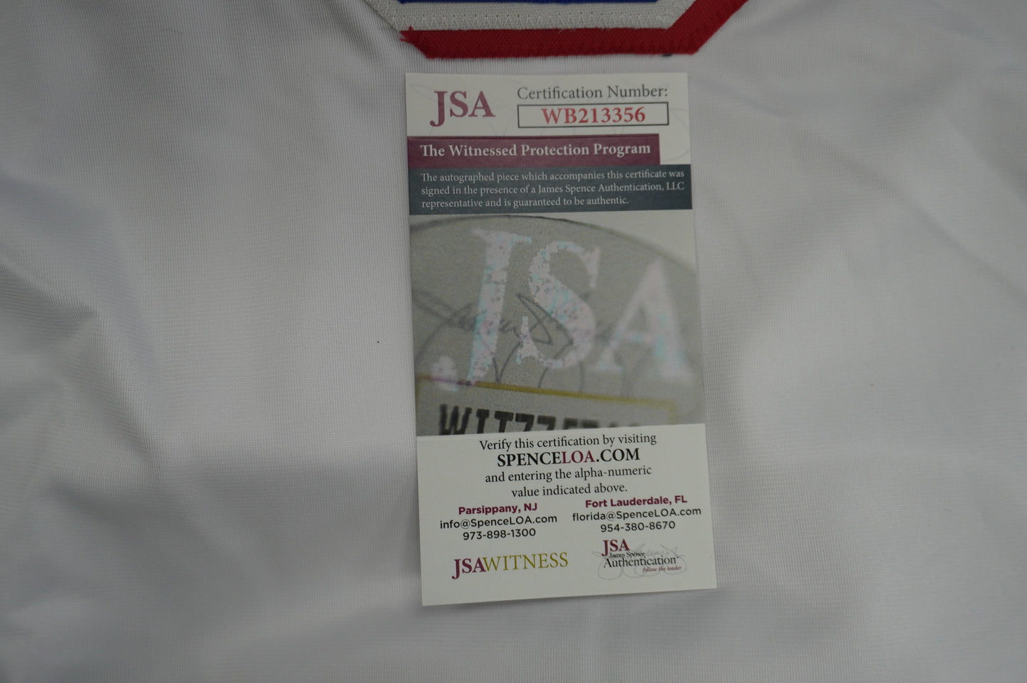 JOSH JUNG TEXAS RANGERS SIGNED SEWN Jersey JSA COA