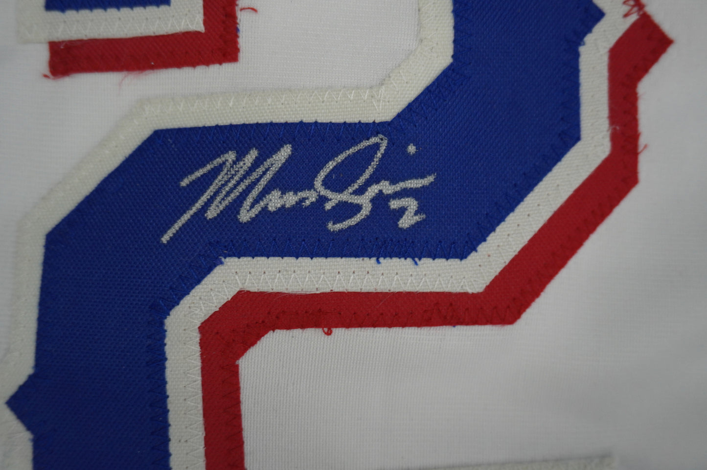 MARCUS SEMIEN TEXAS RANGERS SIGNED Sewn Jersey JSA COA