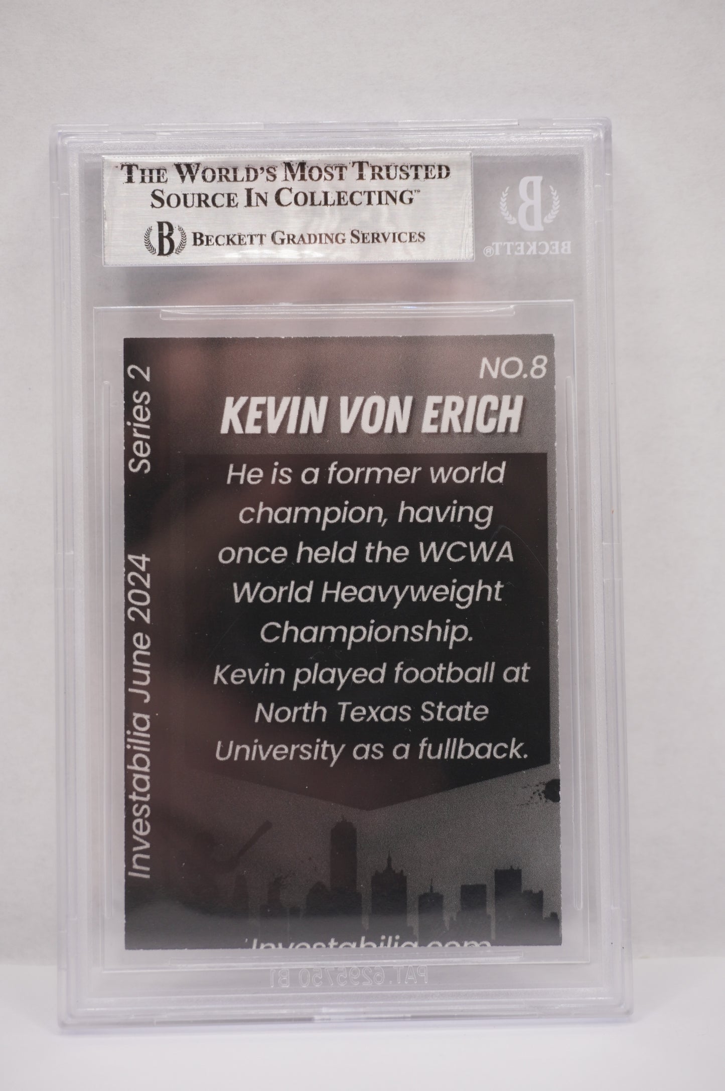 2024 JUNE INVESTABILIA SERIES 2 KEVIN VON ERICH #8 BGS AUTH. AUTO