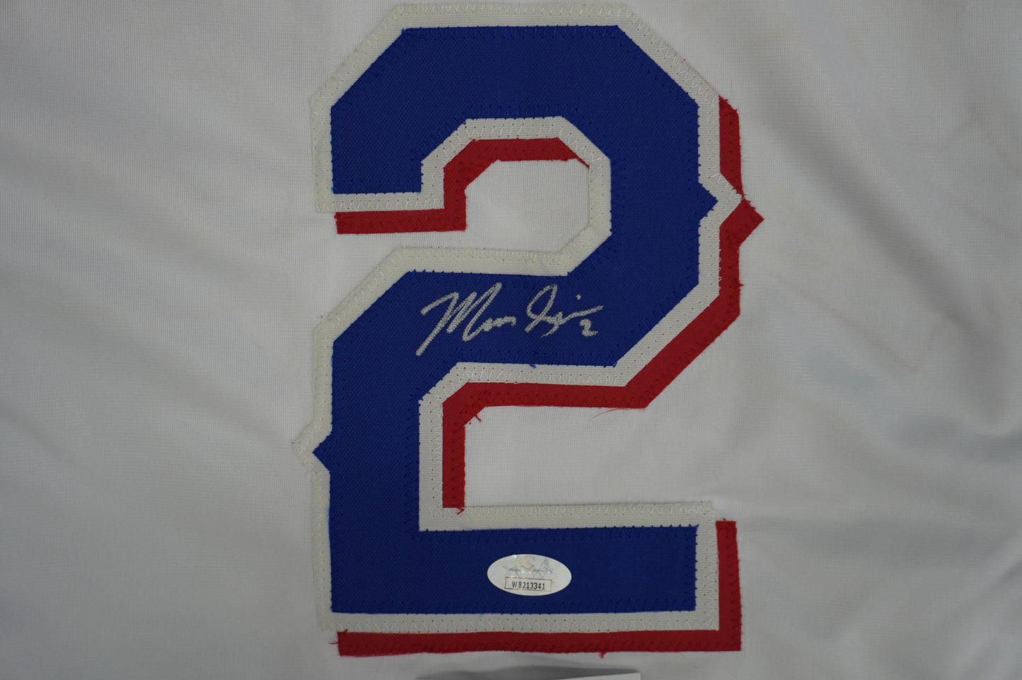 MARCUS SEMIEN TEXAS RANGERS SIGNED Sewn Jersey JSA COA