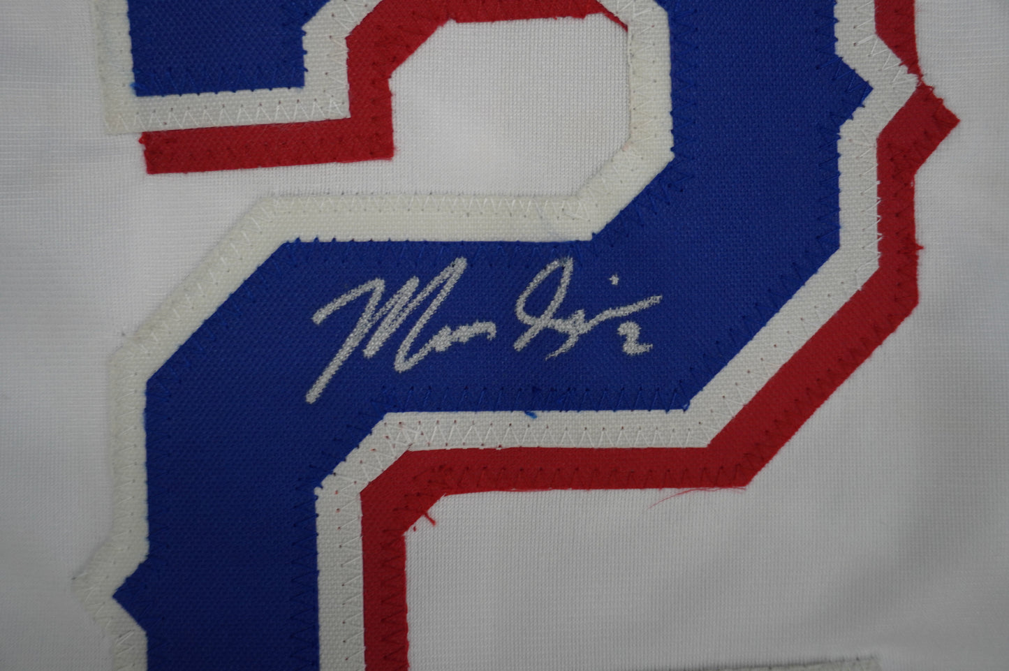 MARCUS SEMIEN TEXAS RANGERS SIGNED Sewn Jersey JSA COA