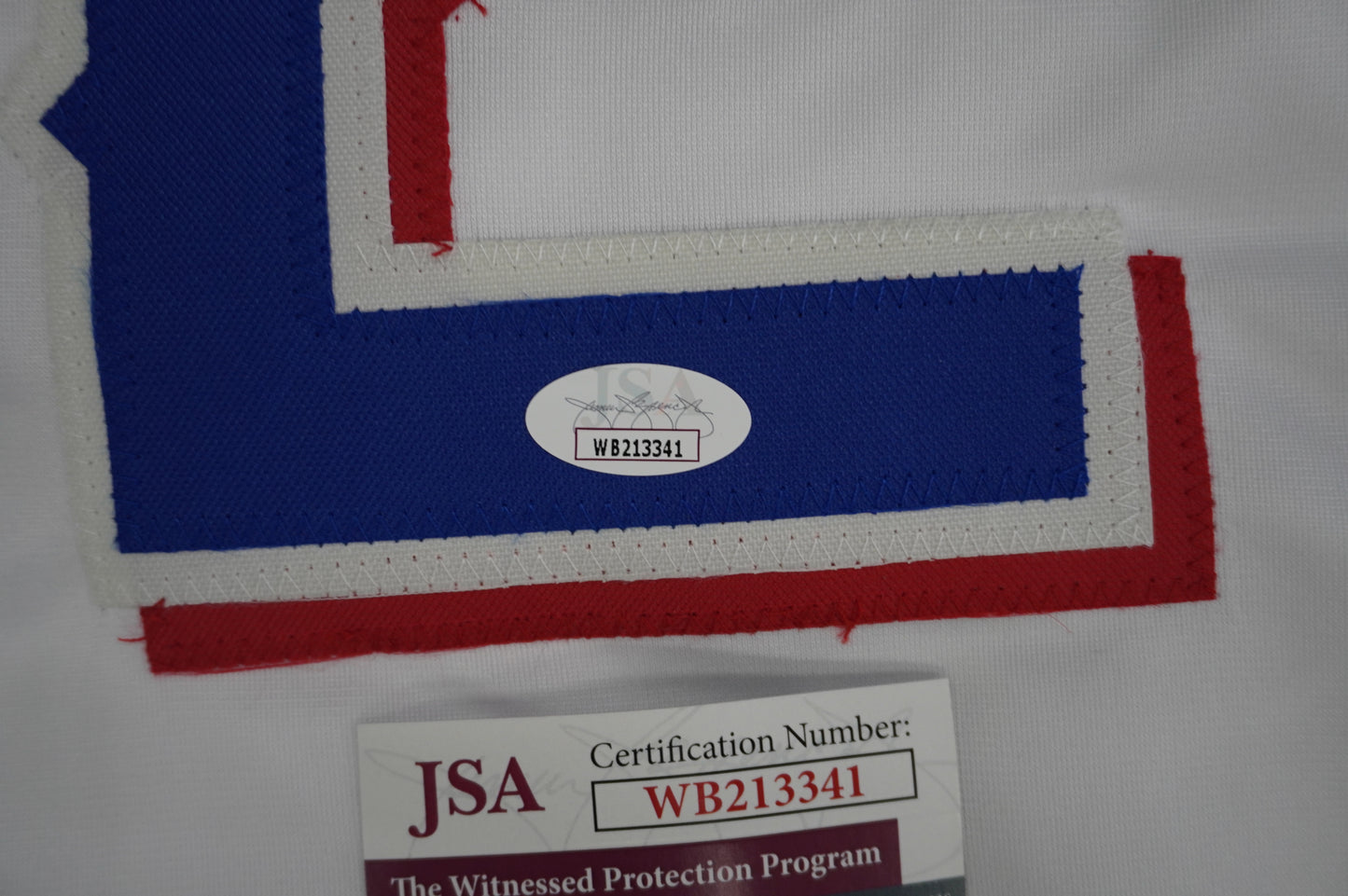 MARCUS SEMIEN TEXAS RANGERS SIGNED Sewn Jersey JSA COA