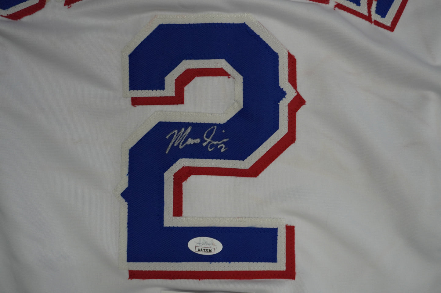 MARCUS SEMIEN TEXAS RANGERS SIGNED Sewn Jersey JSA COA