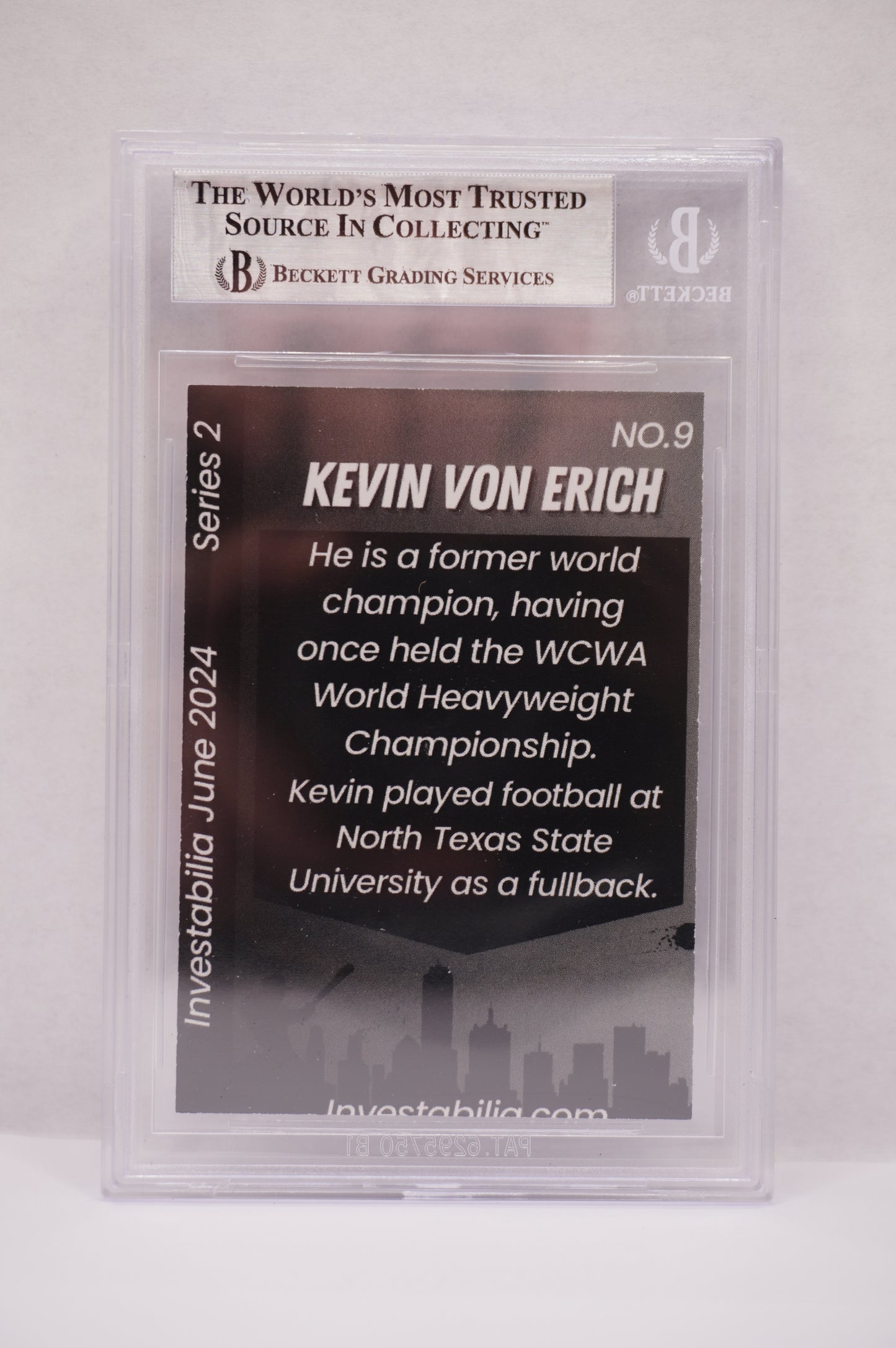 2024 JUNE INVESTABILIA SERIES 2 KEVIN VON ERICH #9 BGS AUTH. AUTO