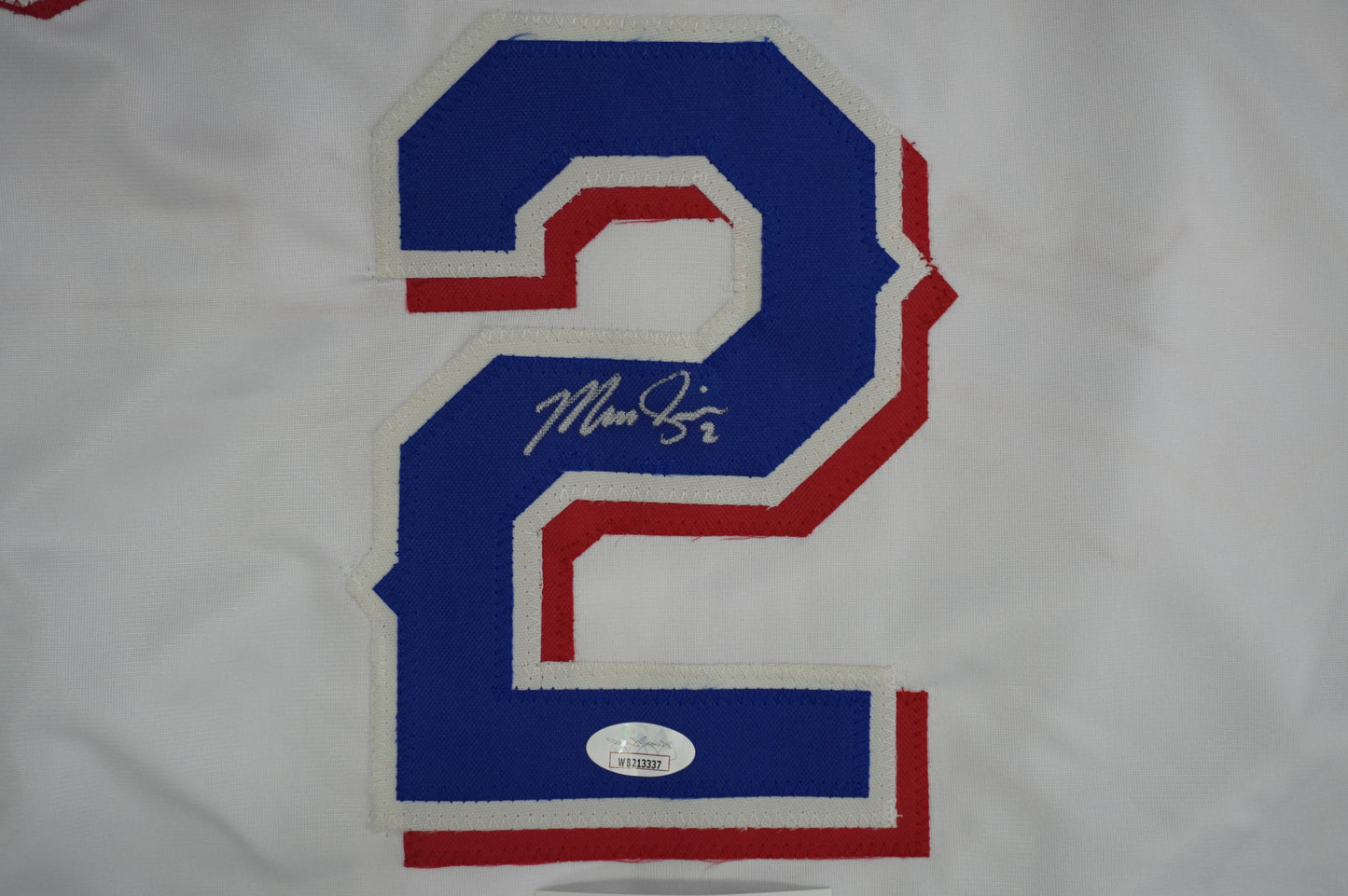 MARCUS SEMIEN TEXAS RANGERS SIGNED Sewn Jersey JSA COA