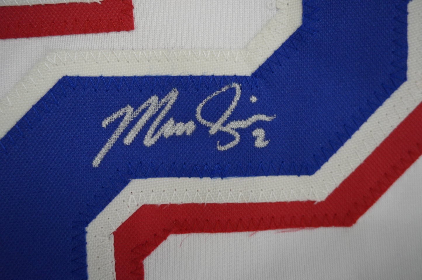 MARCUS SEMIEN TEXAS RANGERS SIGNED Sewn Jersey JSA COA