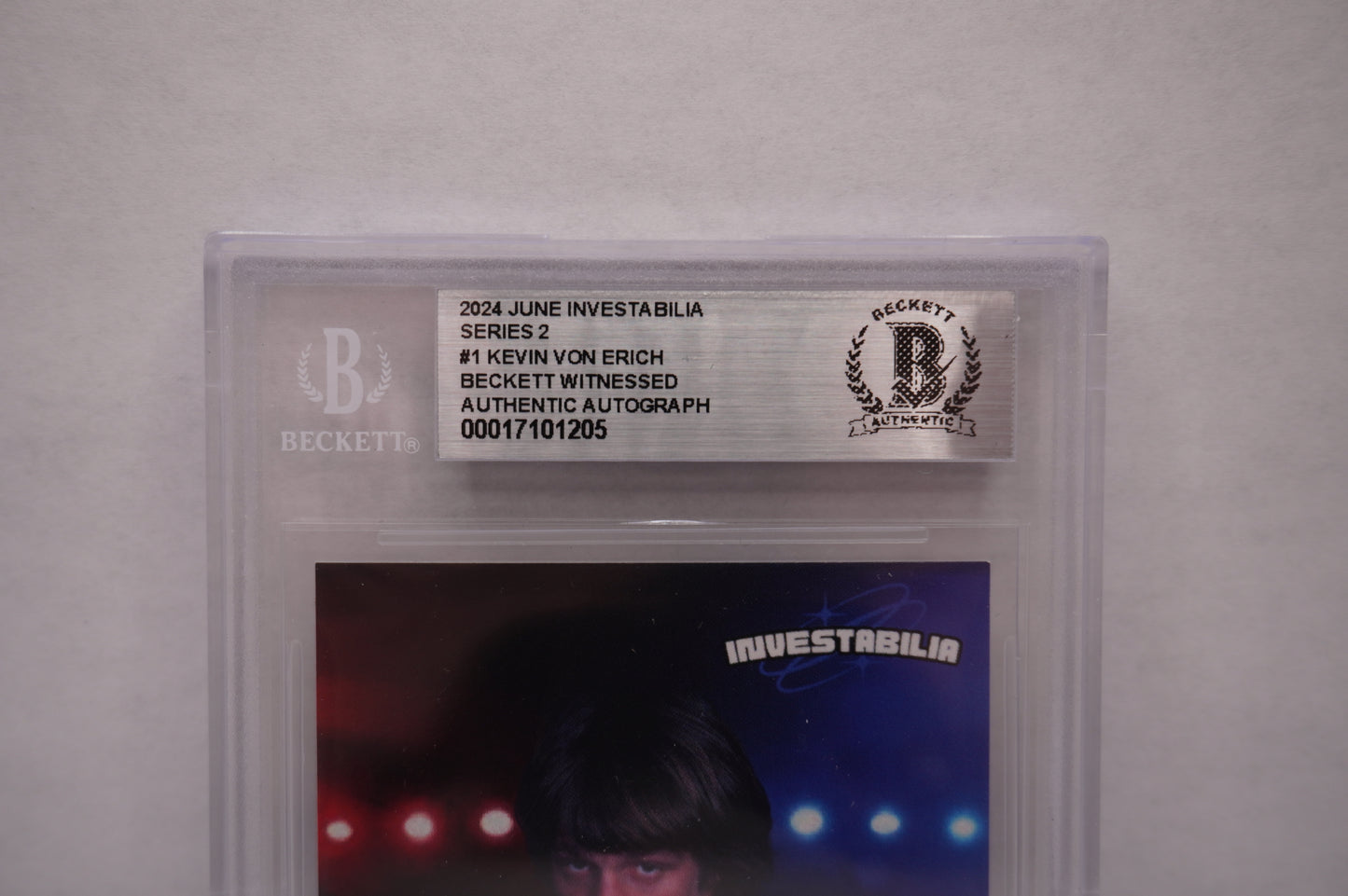 2024 JUNE INVESTABILIA SERIES 2 KEVIN VON ERICH #1 BGS AUTH. AUTO