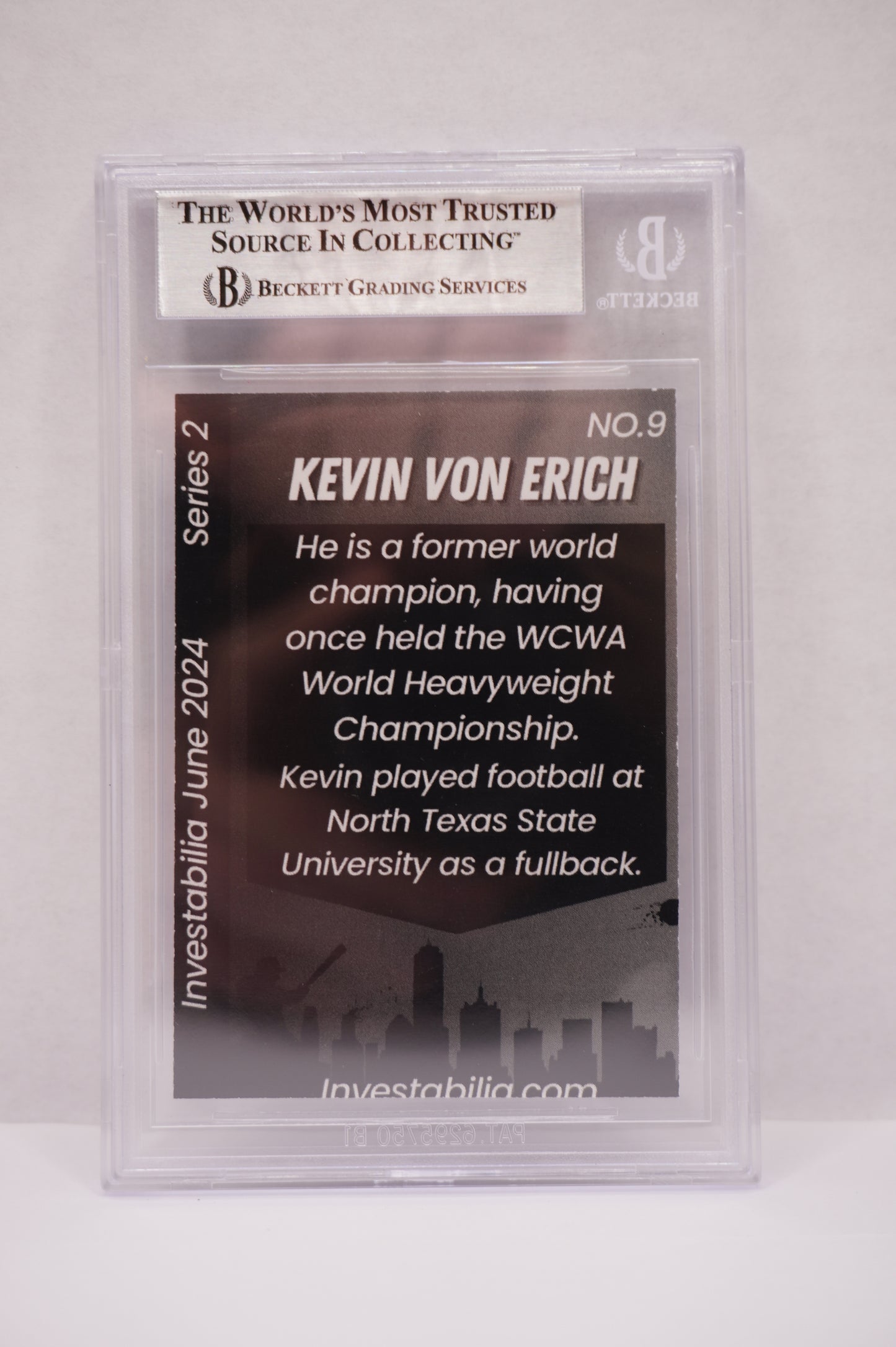 2024 JUNE INVESTABILIA SERIES 2 KEVIN VON ERICH #9 BGS AUTH. AUTO