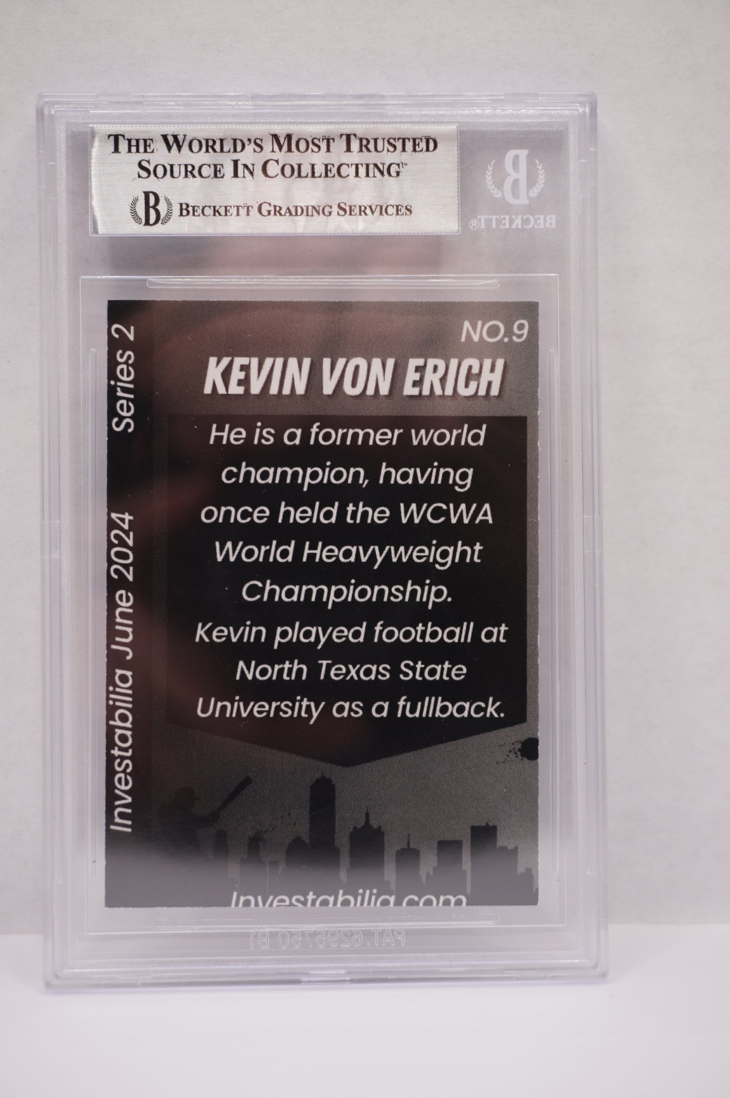2024 JUNE INVESTABILIA SERIES 2 KEVIN VON ERICH #9 BGS AUTH. AUTO