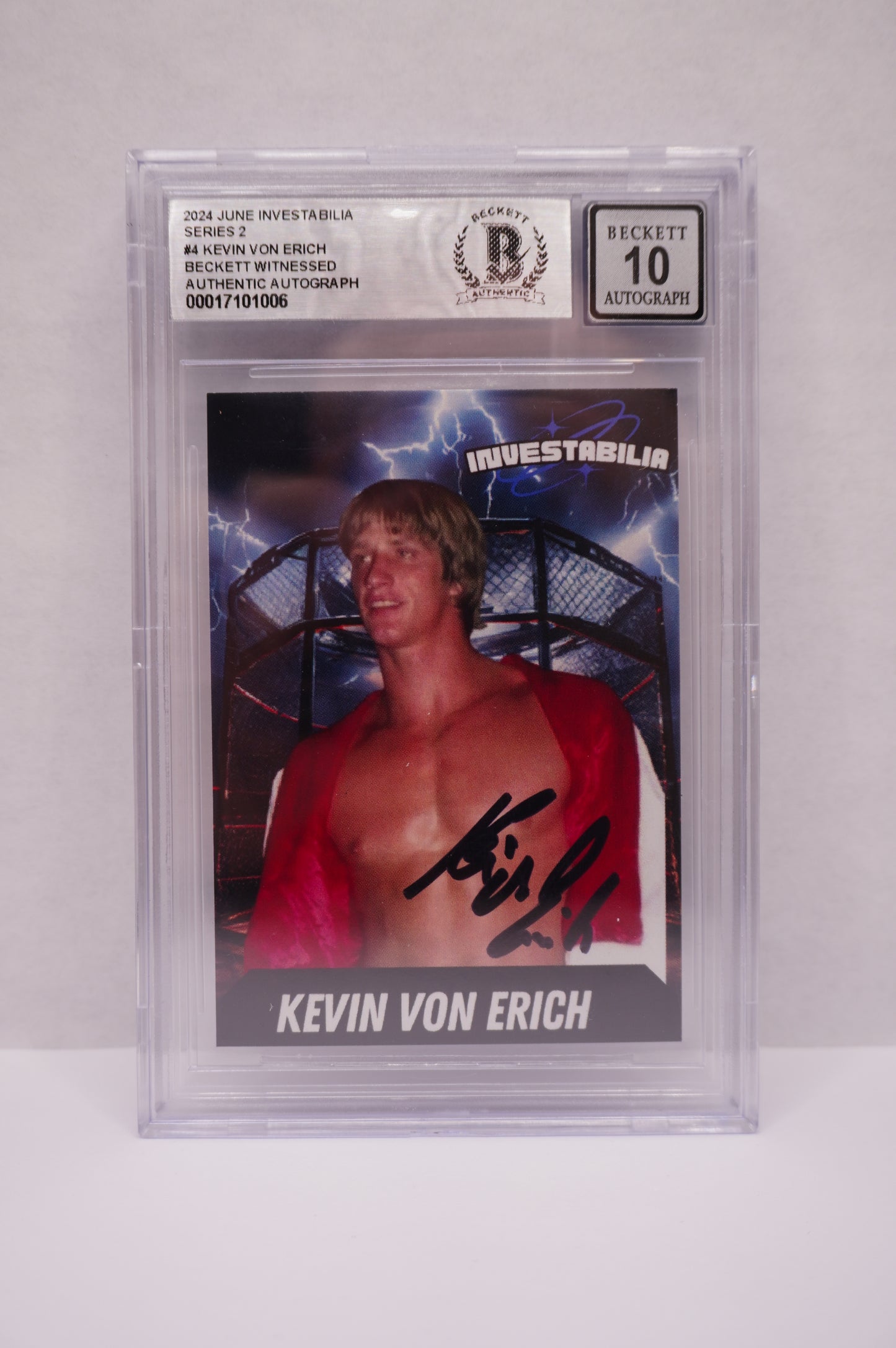 2024 JUNE INVESTABILIA SERIES 2 KEVIN VON ERICH #4 BGS AUTH. AUTO
