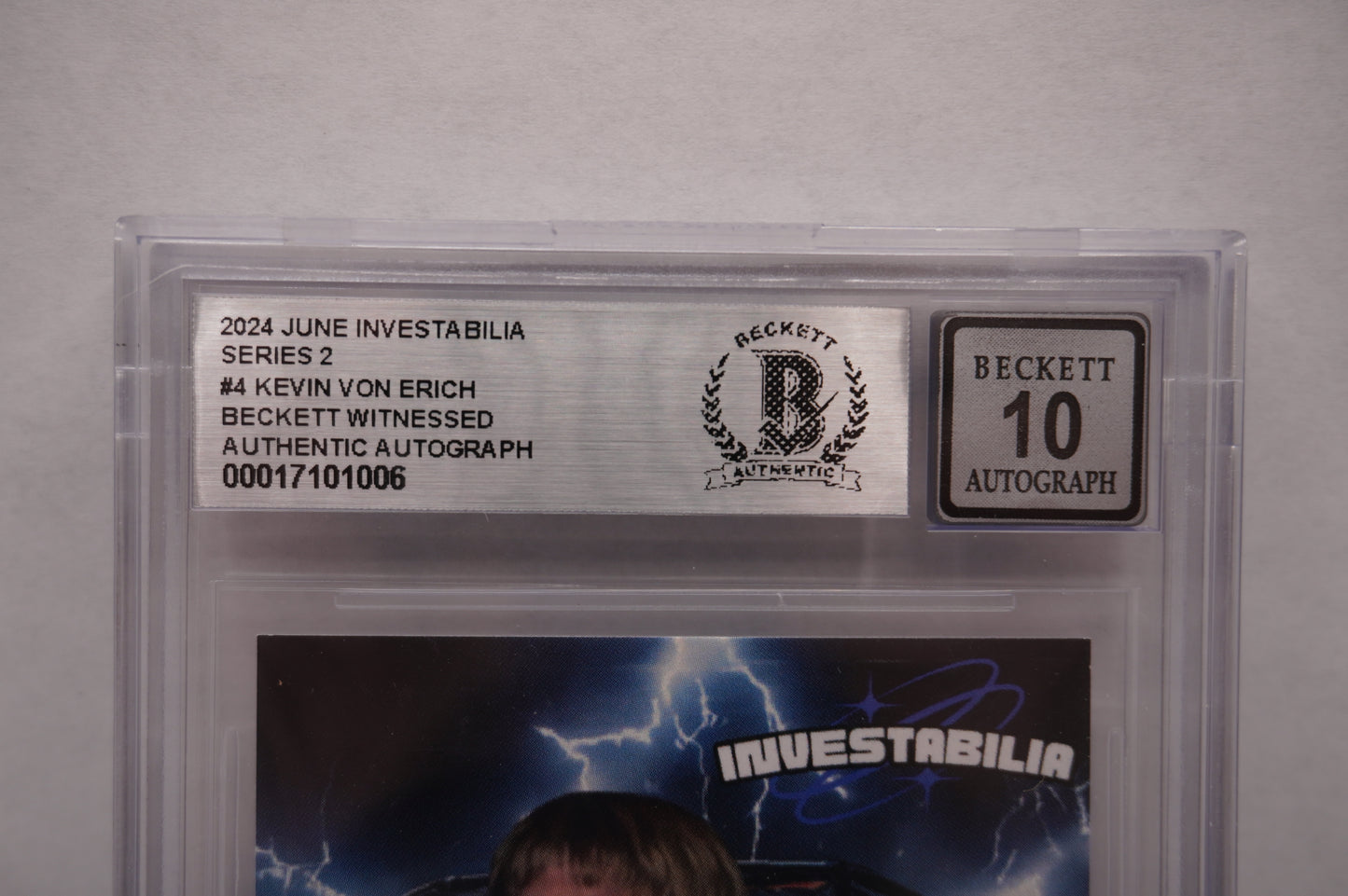 2024 JUNE INVESTABILIA SERIES 2 KEVIN VON ERICH #4 BGS AUTH. AUTO
