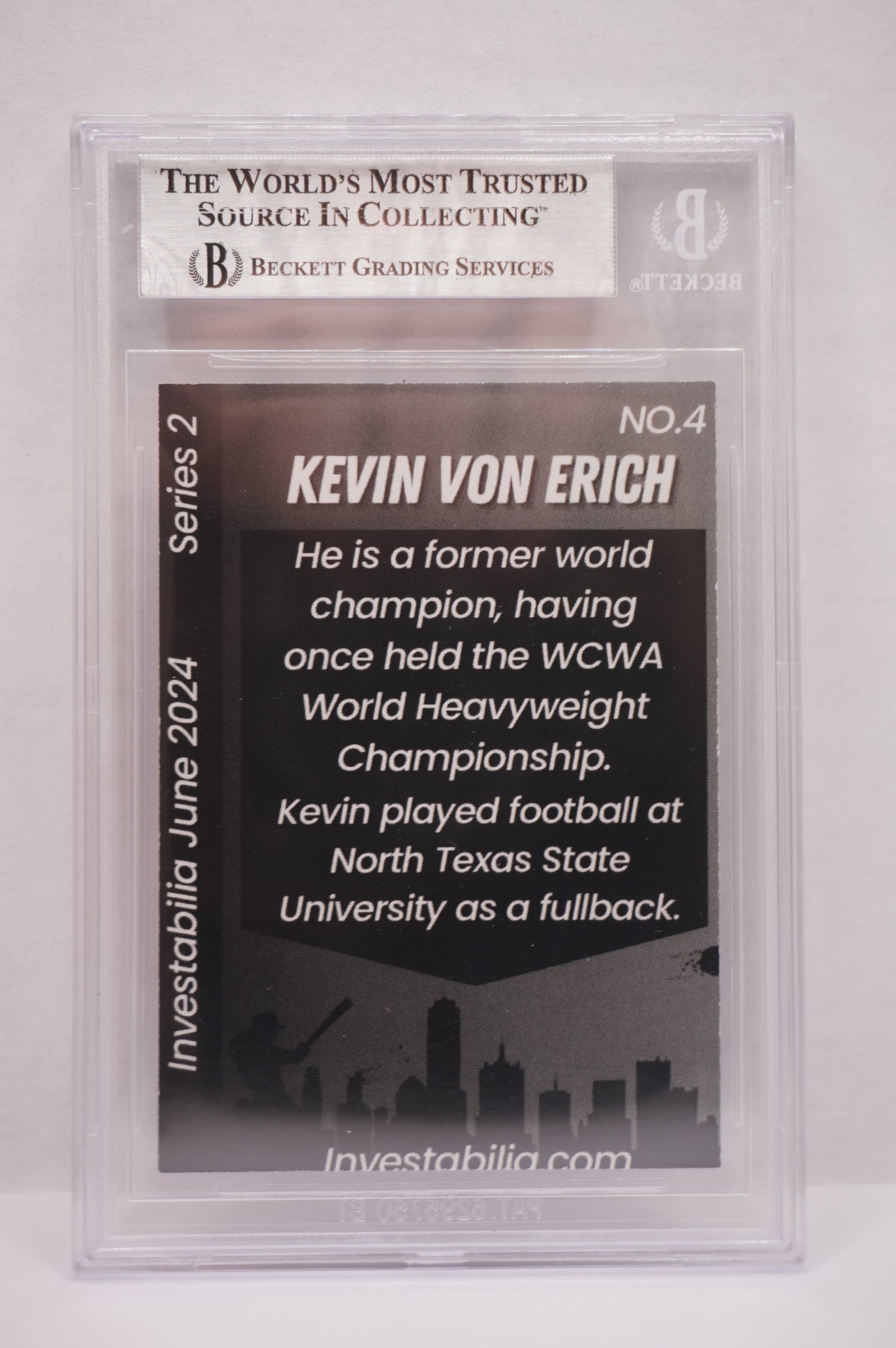2024 JUNE INVESTABILIA SERIES 2 KEVIN VON ERICH #12 BGS AUTH. AUTO