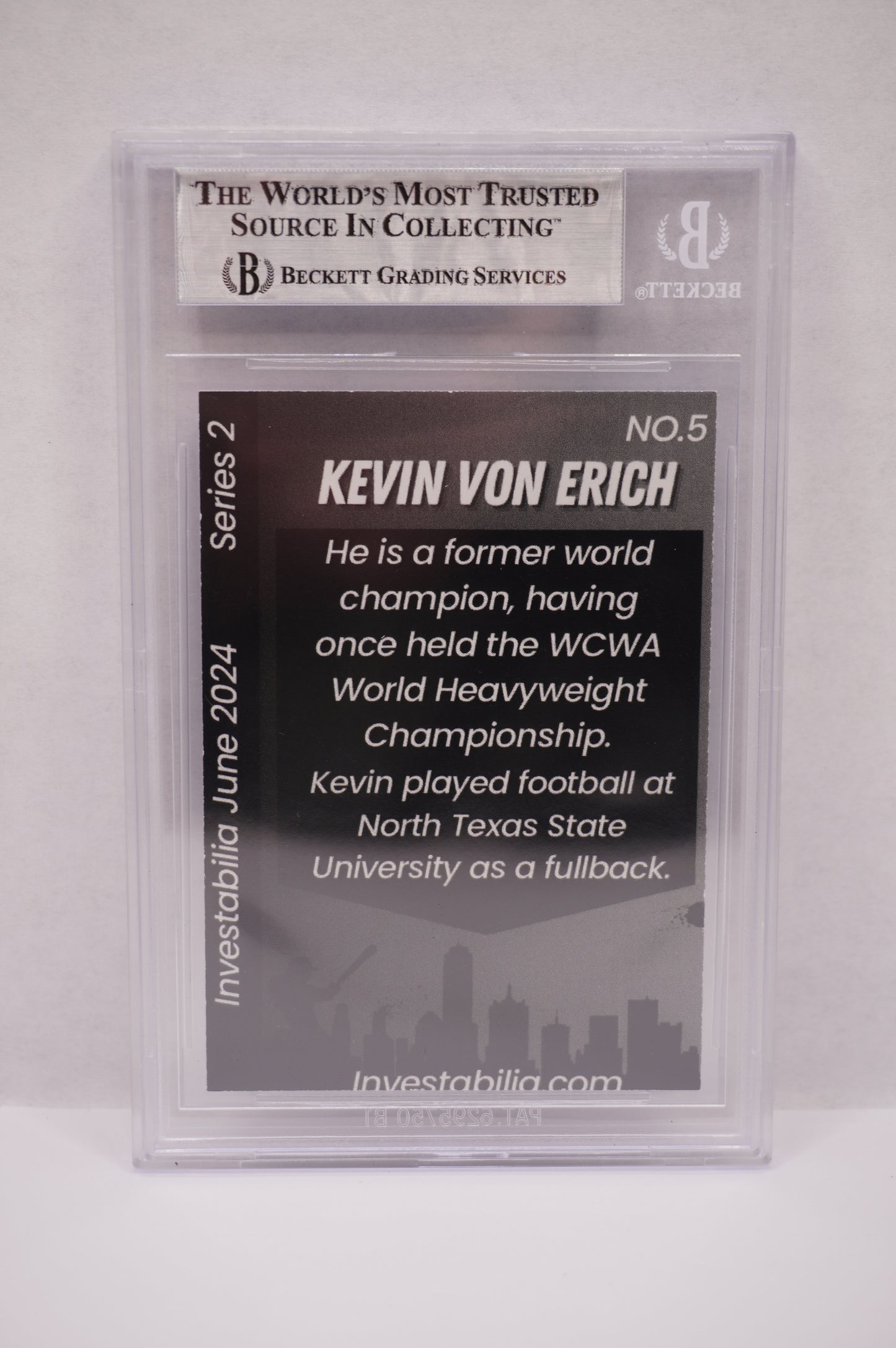 2024 JUNE INVESTABILIA SERIES 2 KEVIN VON ERICH #5 BGS AUTH. AUTO