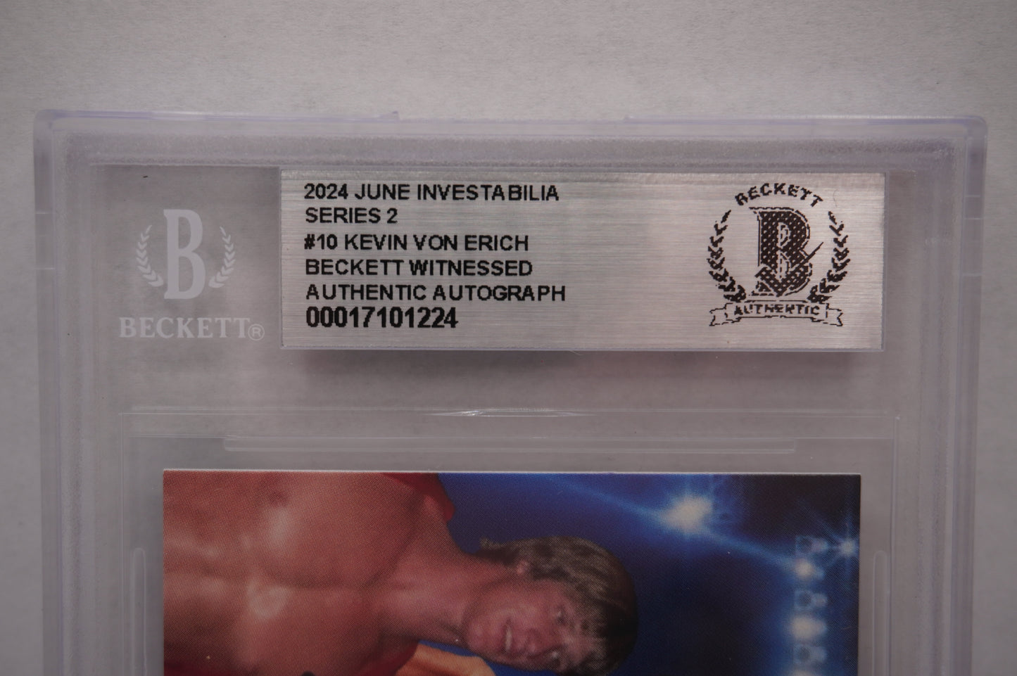 2024 JUNE INVESTABILIA SERIES 2 KEVIN VON ERICH #10 BGS AUTH. AUTO