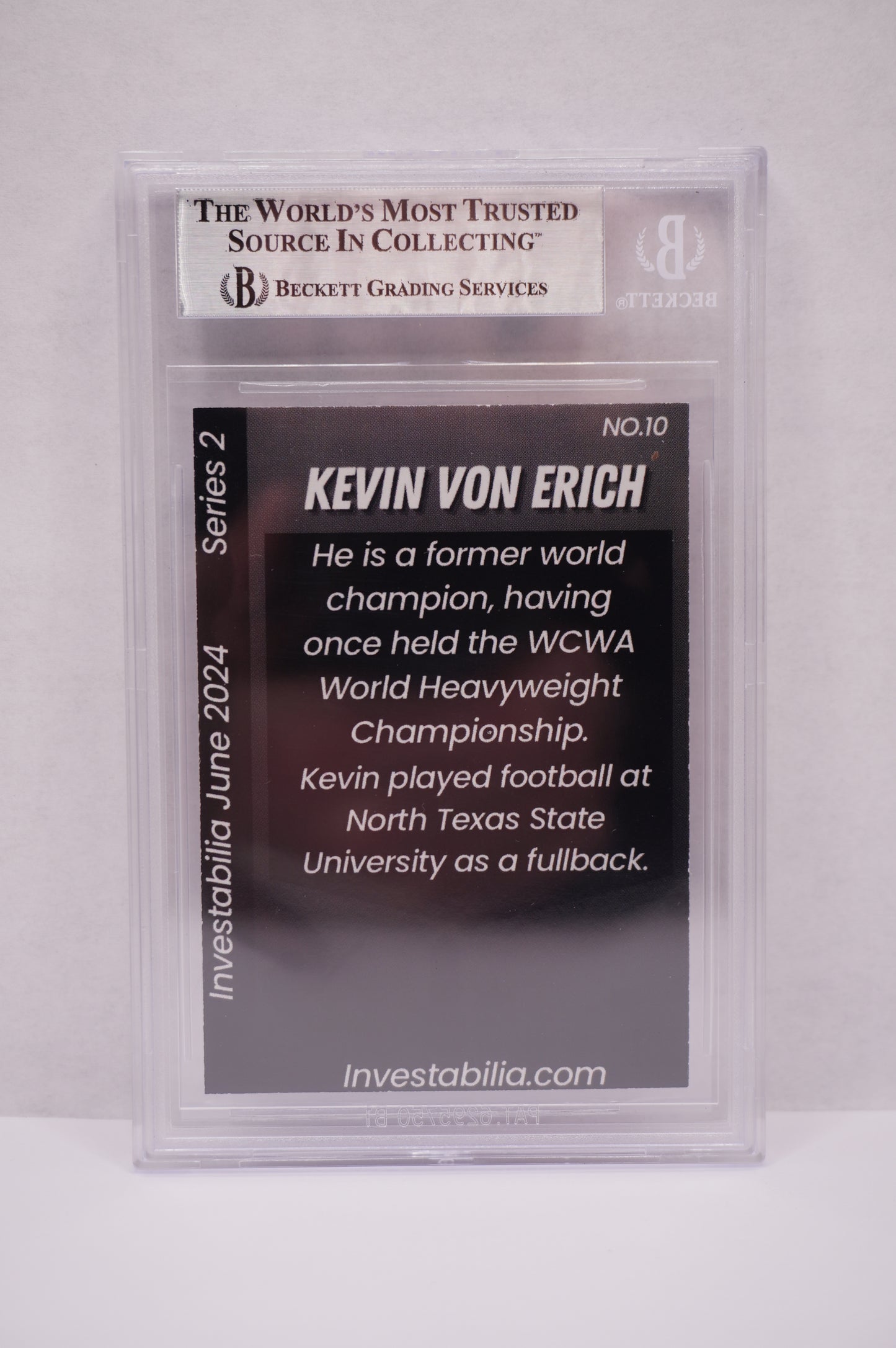 2024 JUNE INVESTABILIA SERIES 2 KEVIN VON ERICH #10 BGS AUTH. AUTO