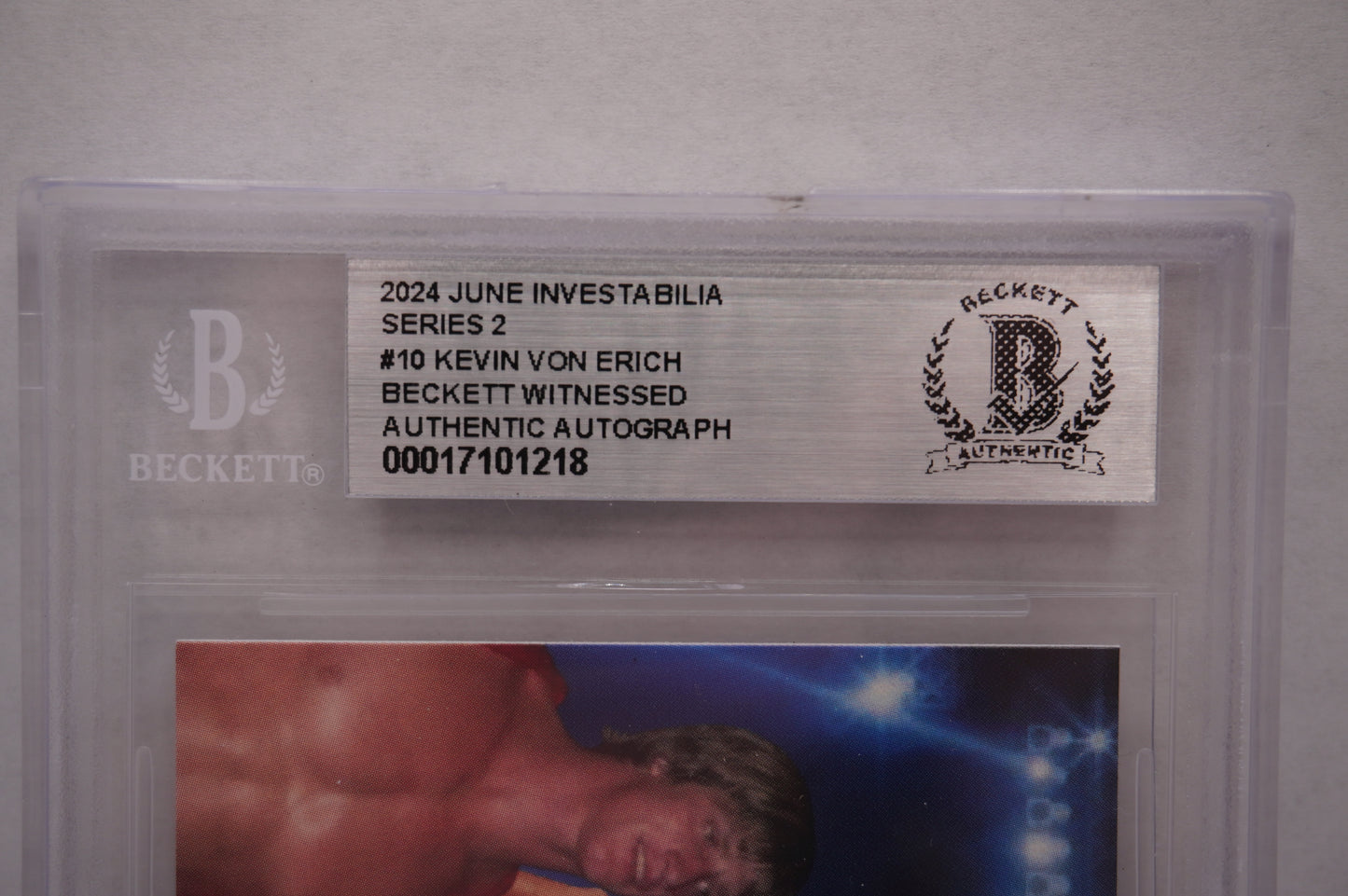 2024 JUNE INVESTABILIA SERIES 2 KEVIN VON ERICH #10 BGS AUTH. AUTO