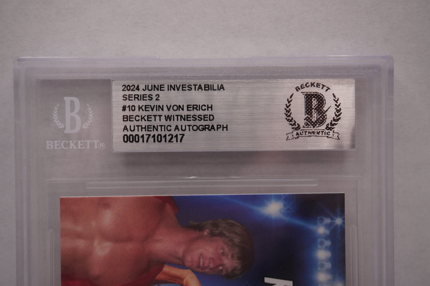 2024 JUNE INVESTABILIA SERIES 2 KEVIN VON ERICH #10 BGS AUTH. AUTO