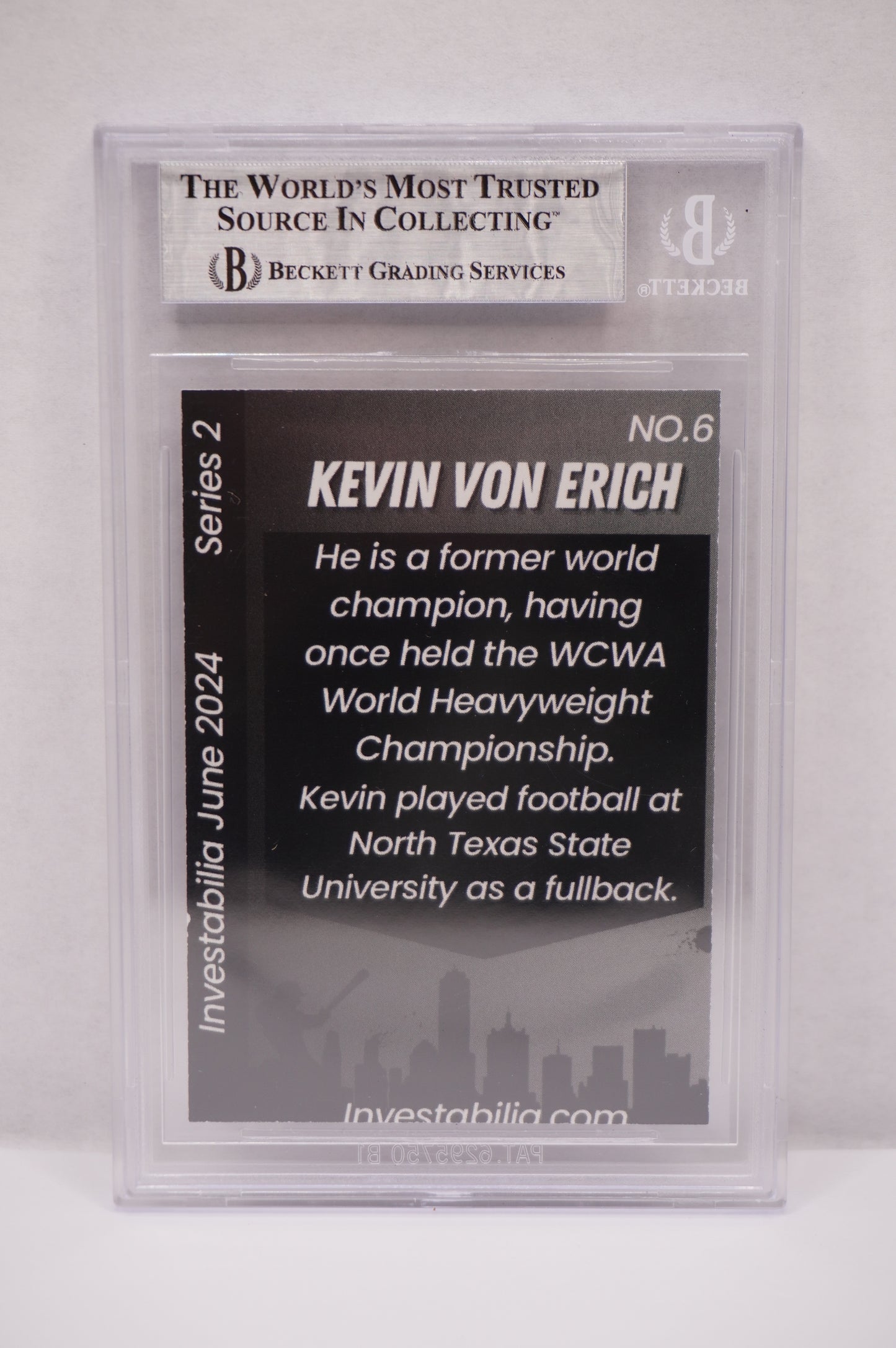 2024 JUNE INVESTABILIA SERIES 2 KEVIN VON ERICH #6 BGS AUTH. AUTO