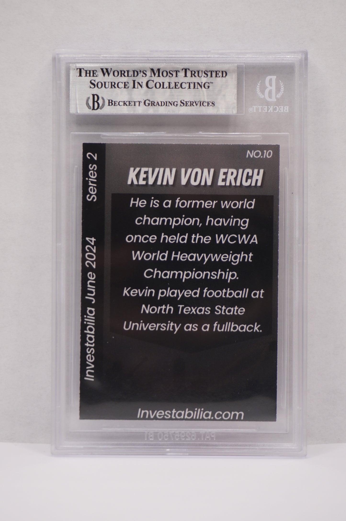 2024 JUNE INVESTABILIA SERIES 2 KEVIN VON ERICH #10 BGS AUTH. AUTO