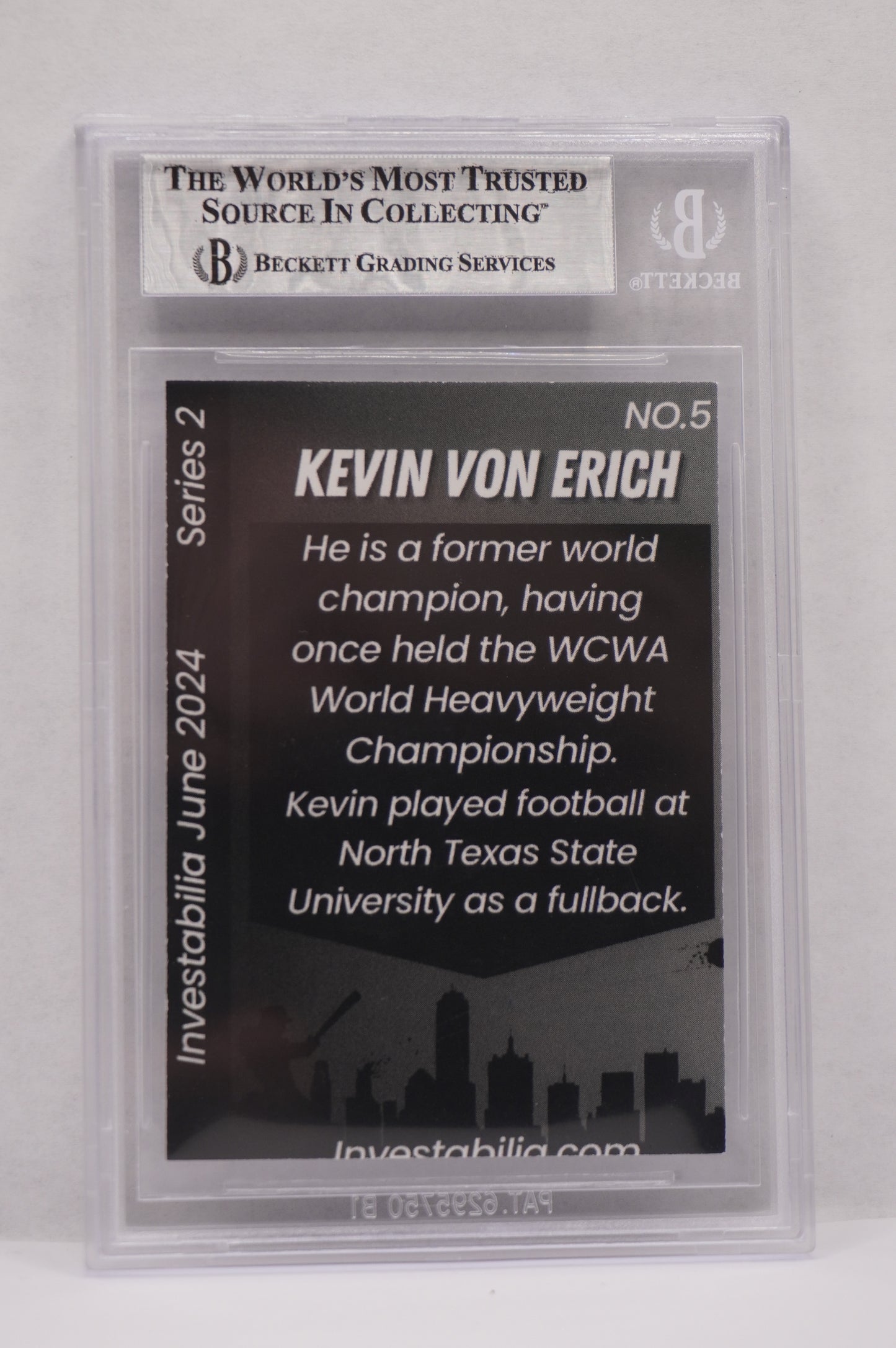 2024 JUNE INVESTABILIA SERIES 2 KEVIN VON ERICH #5 BGS AUTH. AUTO