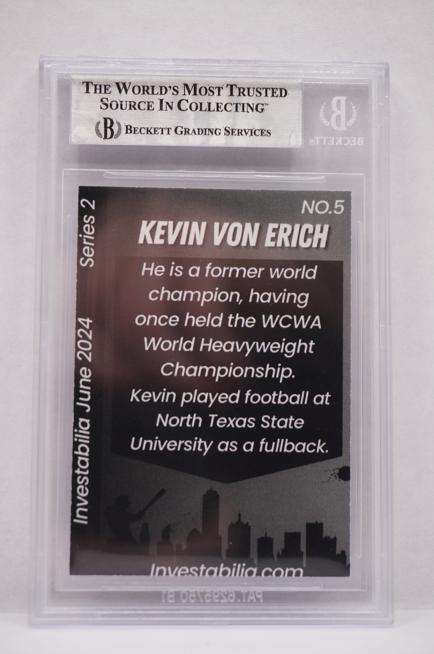 2024 JUNE INVESTABILIA SERIES 2 KEVIN VON ERICH #5 BGS AUTH. AUTO