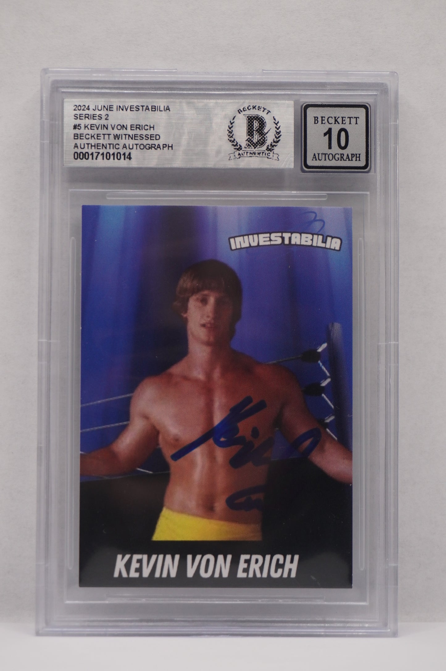 2024 JUNE INVESTABILIA SERIES 2 KEVIN VON ERICH #5 BGS AUTH. AUTO 10