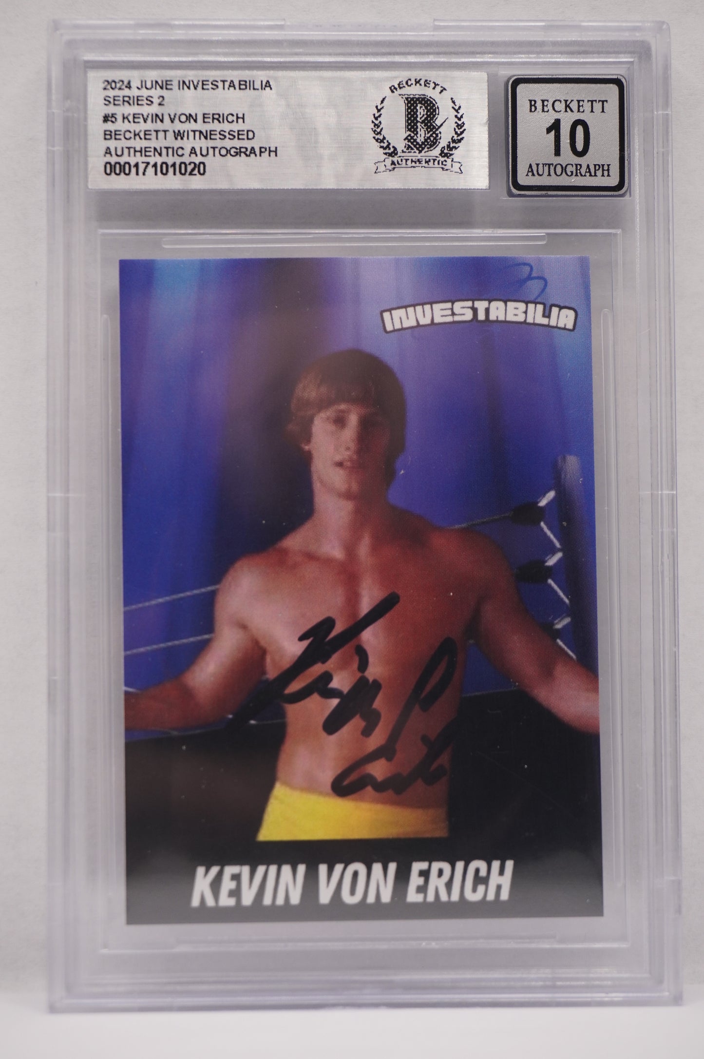 2024 JUNE INVESTABILIA SERIES 2 KEVIN VON ERICH #5 BGS AUTH. AUTO 10