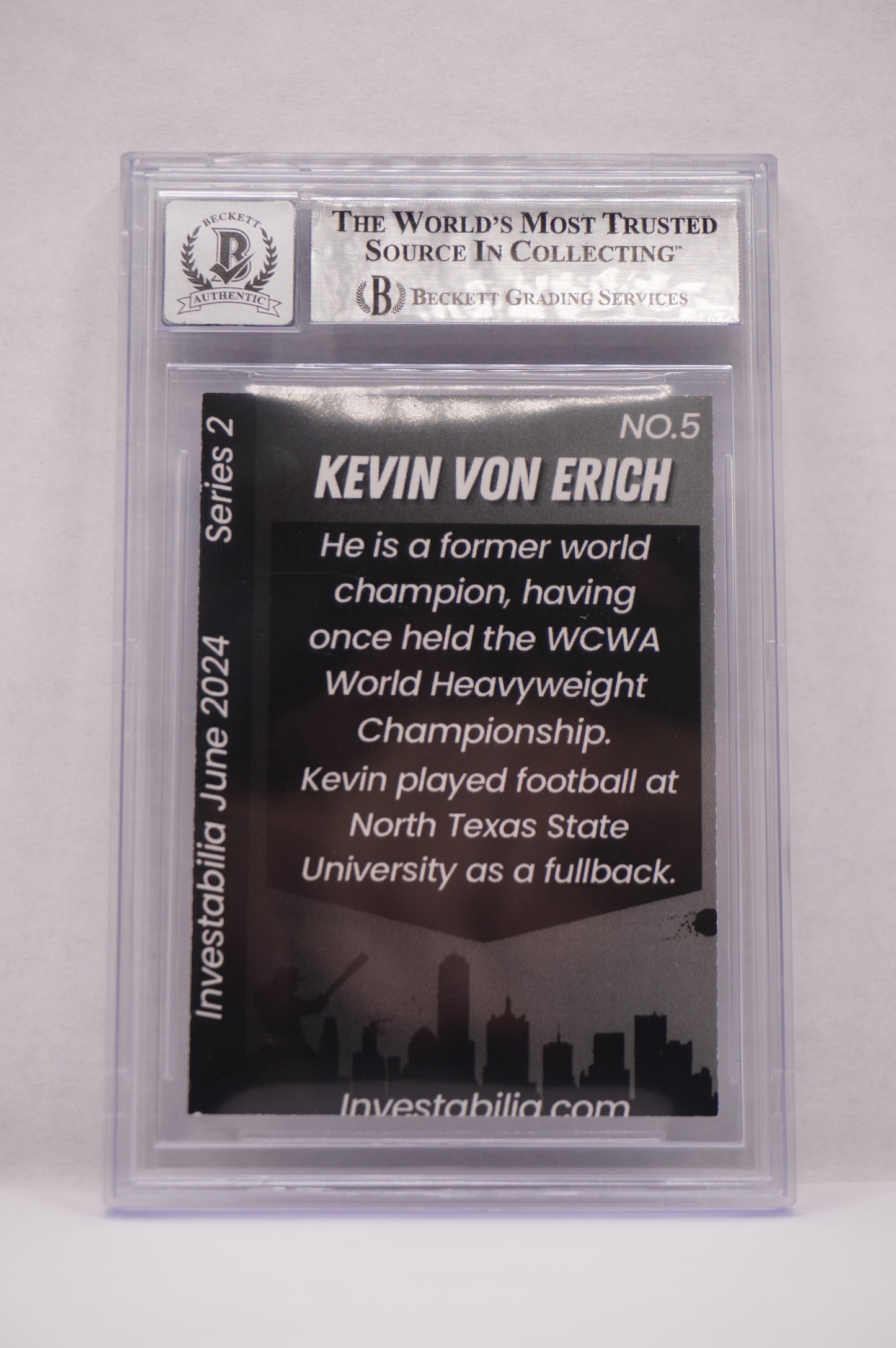 2024 JUNE INVESTABILIA SERIES 2 KEVIN VON ERICH #5 BGS AUTH. AUTO 10